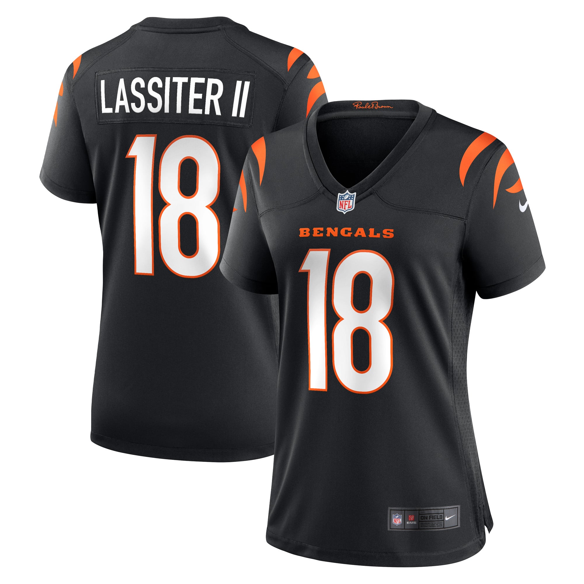 Kwamie Lassiter II Cincinnati Bengals Women's Game Player Jersey - Black - Image 2