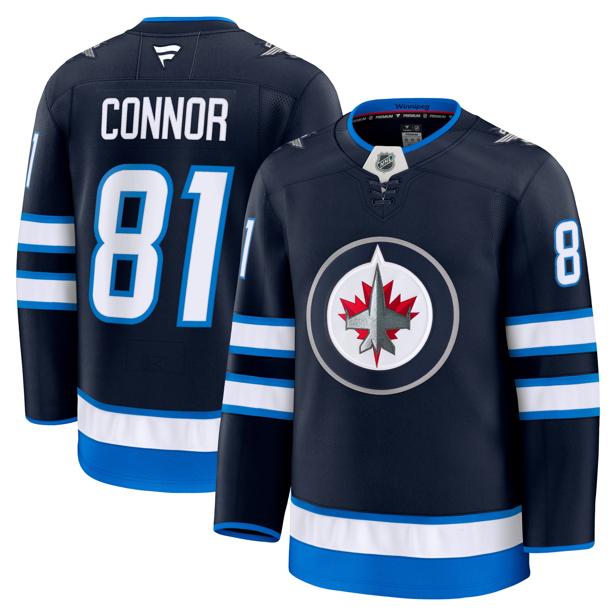 Kyle Connor Winnipeg Jets Home Premium Jersey - Navy - Image 2
