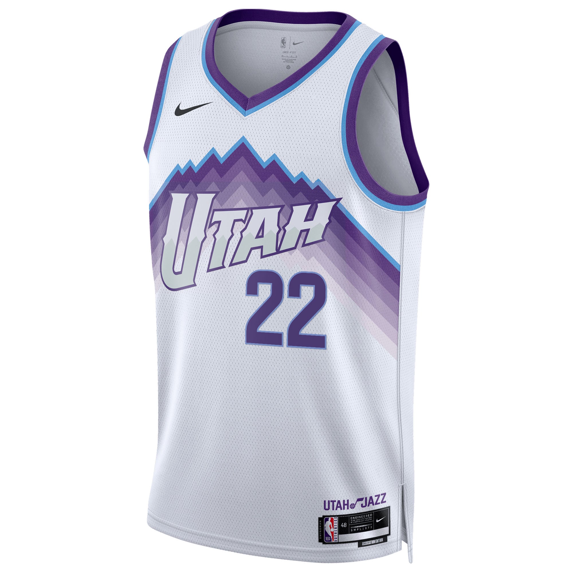 Kyle Filipowski Utah Jazz Unisex Swingman Jersey - Association Edition - White - Image 3
