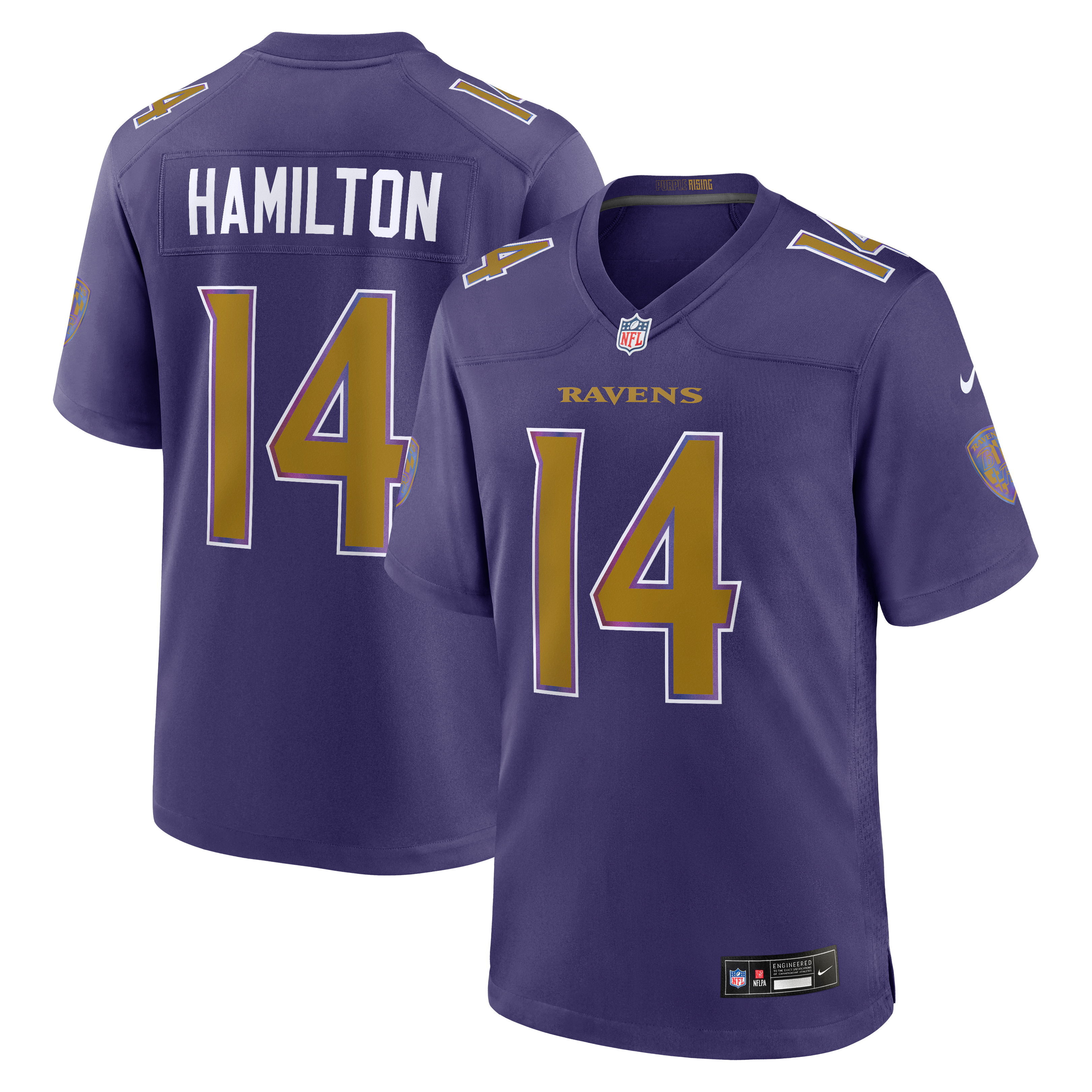 Kyle Hamilton Baltimore Ravens Alternate Game Jersey - Purple