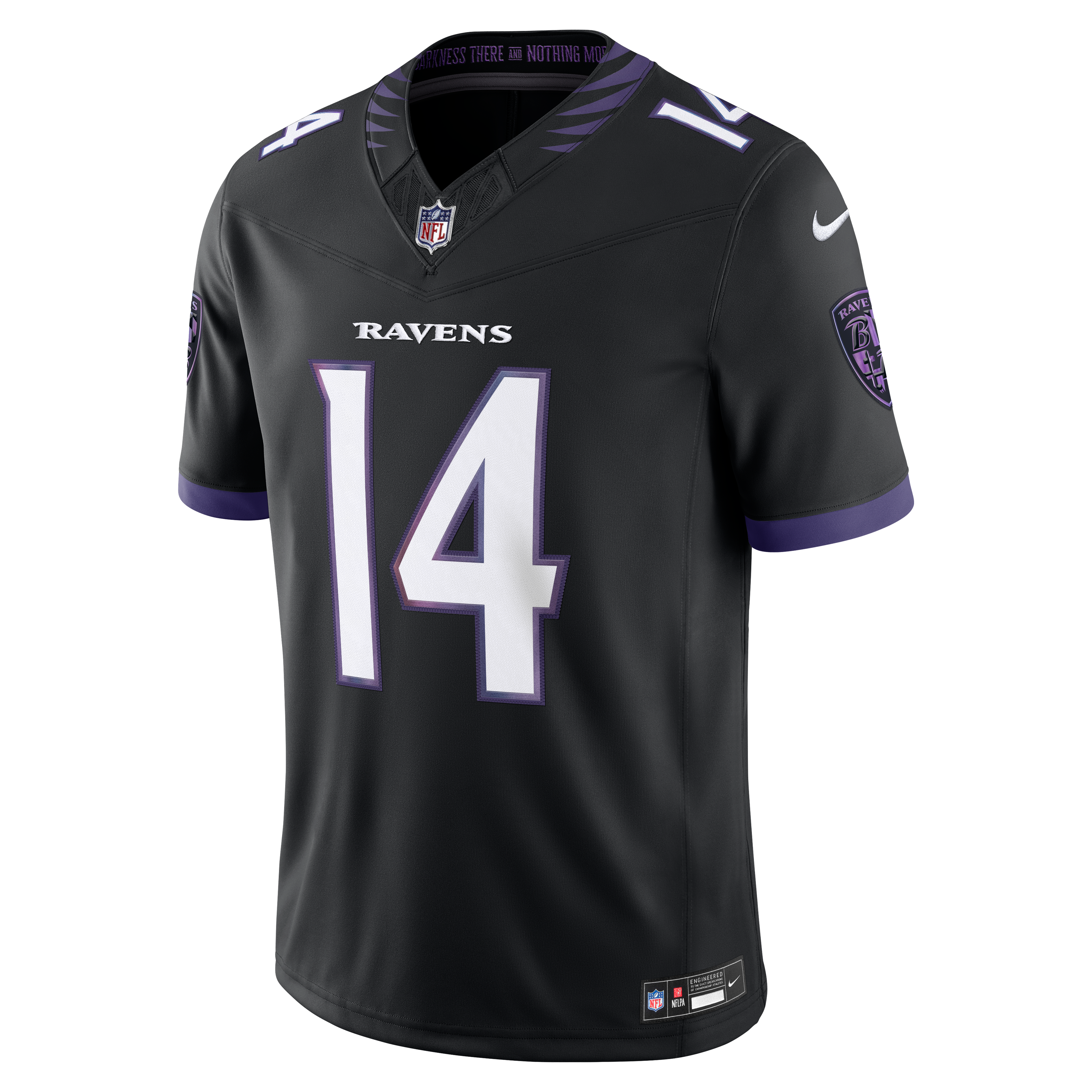 Kyle Hamilton Baltimore Ravens Team Vapor F.U.S.E. Stitched Limited Jersey - Black - Image 3