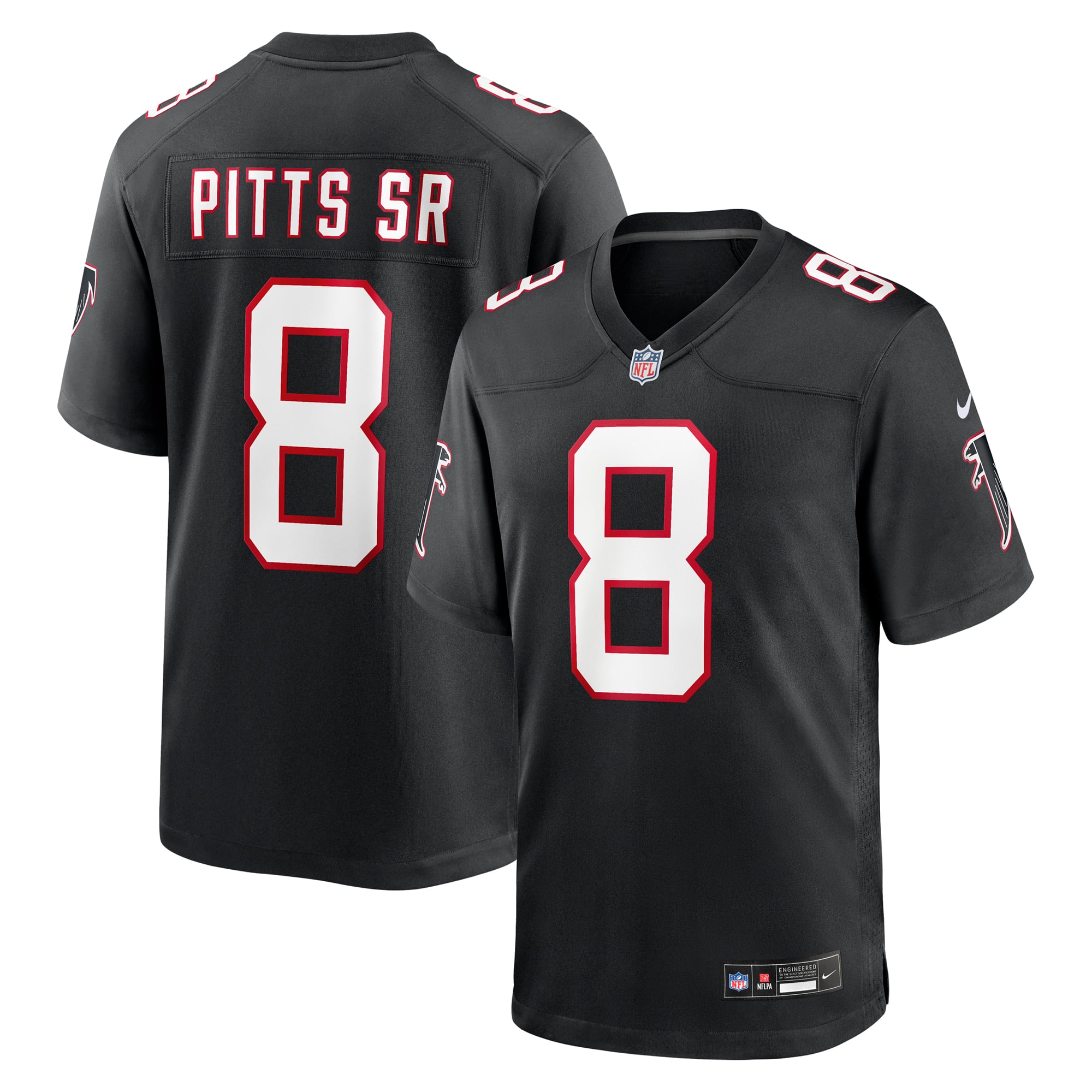 Kyle Pitts Sr. Atlanta Falcons Alternate Game Jersey - Black
