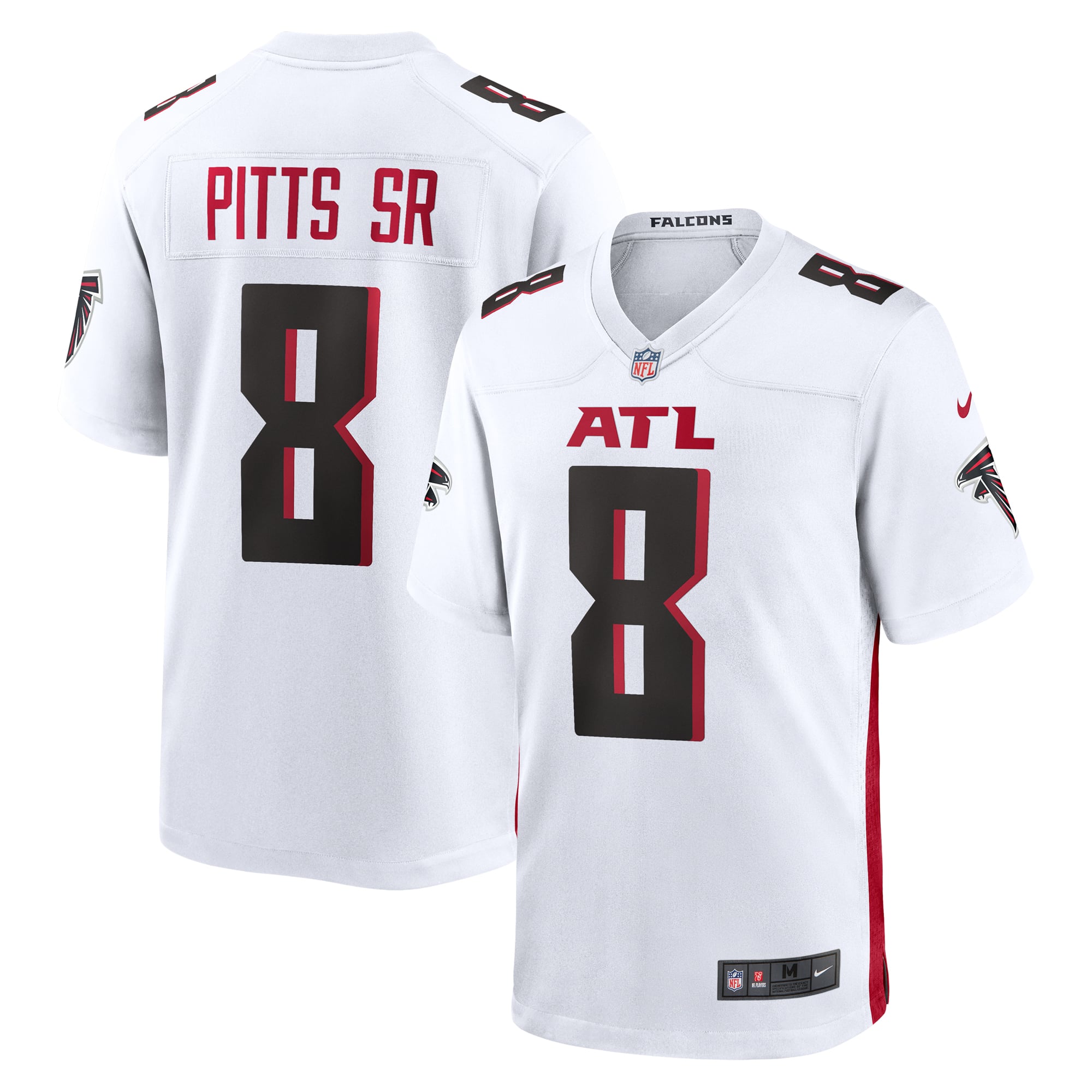 Kyle Pitts Sr. Atlanta Falcons White Game Jersey - White - Image 2