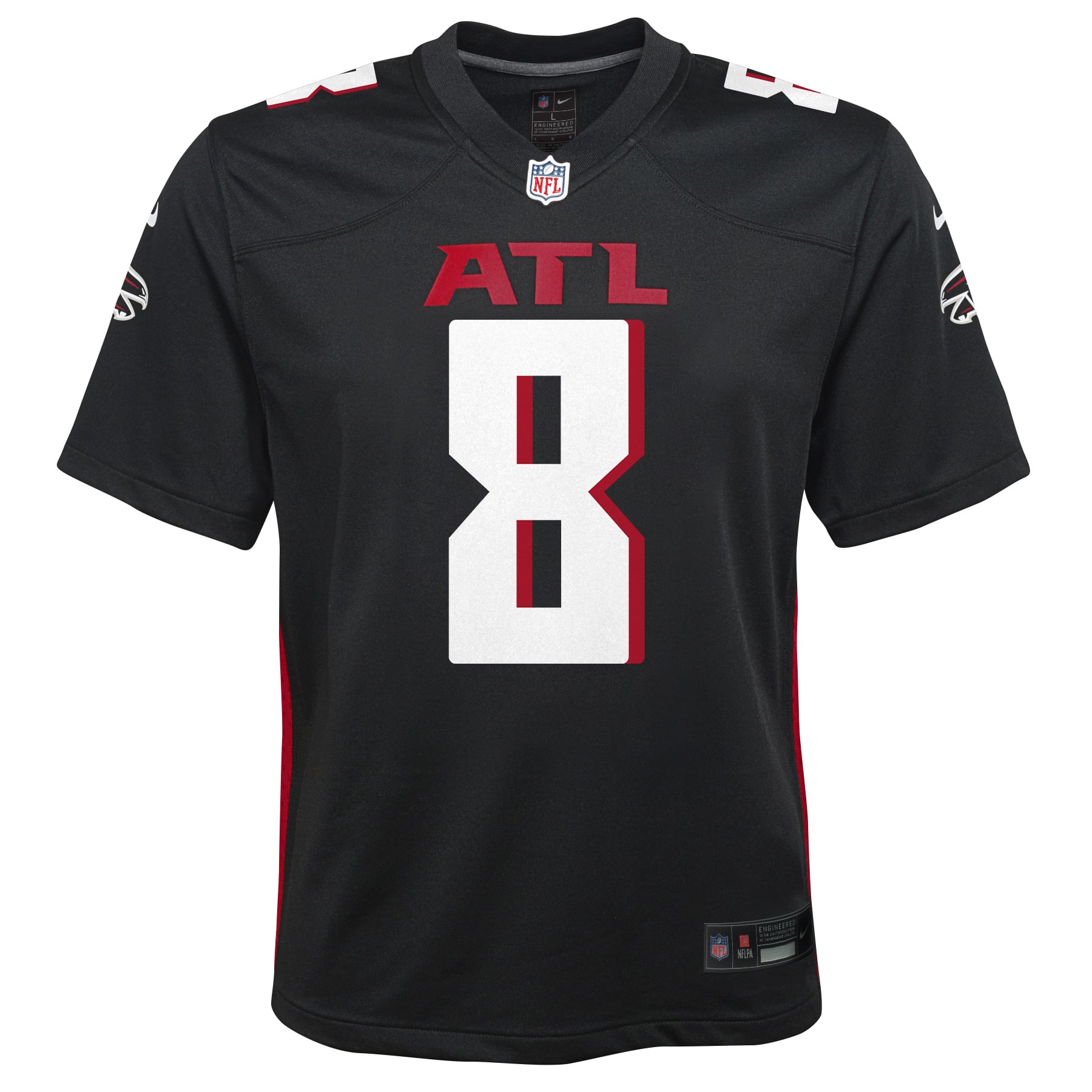 Kyle Pitts Sr. Atlanta Falcons Youth Game Jersey - Black - Image 3