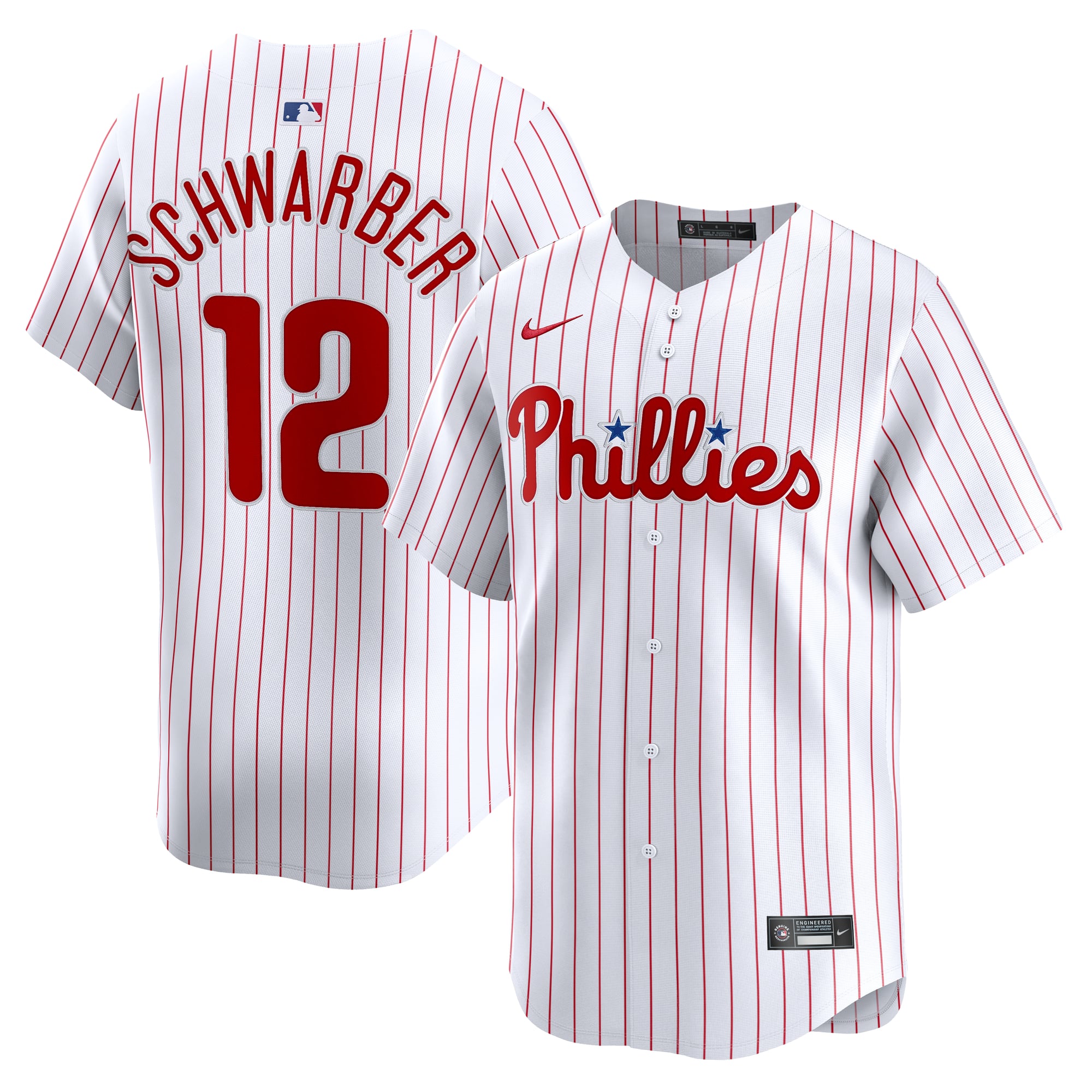 Kyle Schwarber Philadelphia Phillies Alternate Limited Jersey - White - Image 2