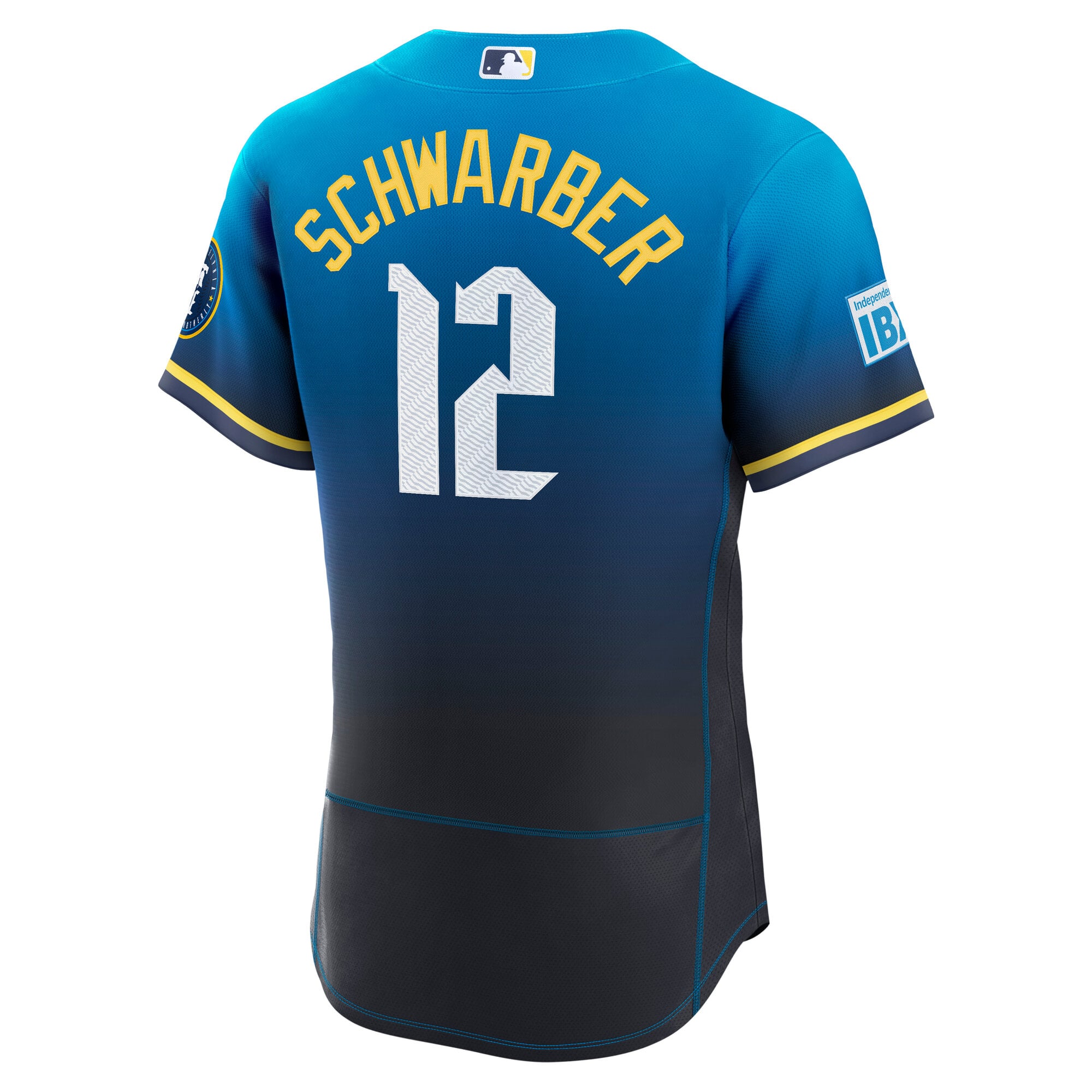 Kyle Schwarber Philadelphia Phillies City Connect Sponsor Patch Jersey - Navy - Image 4