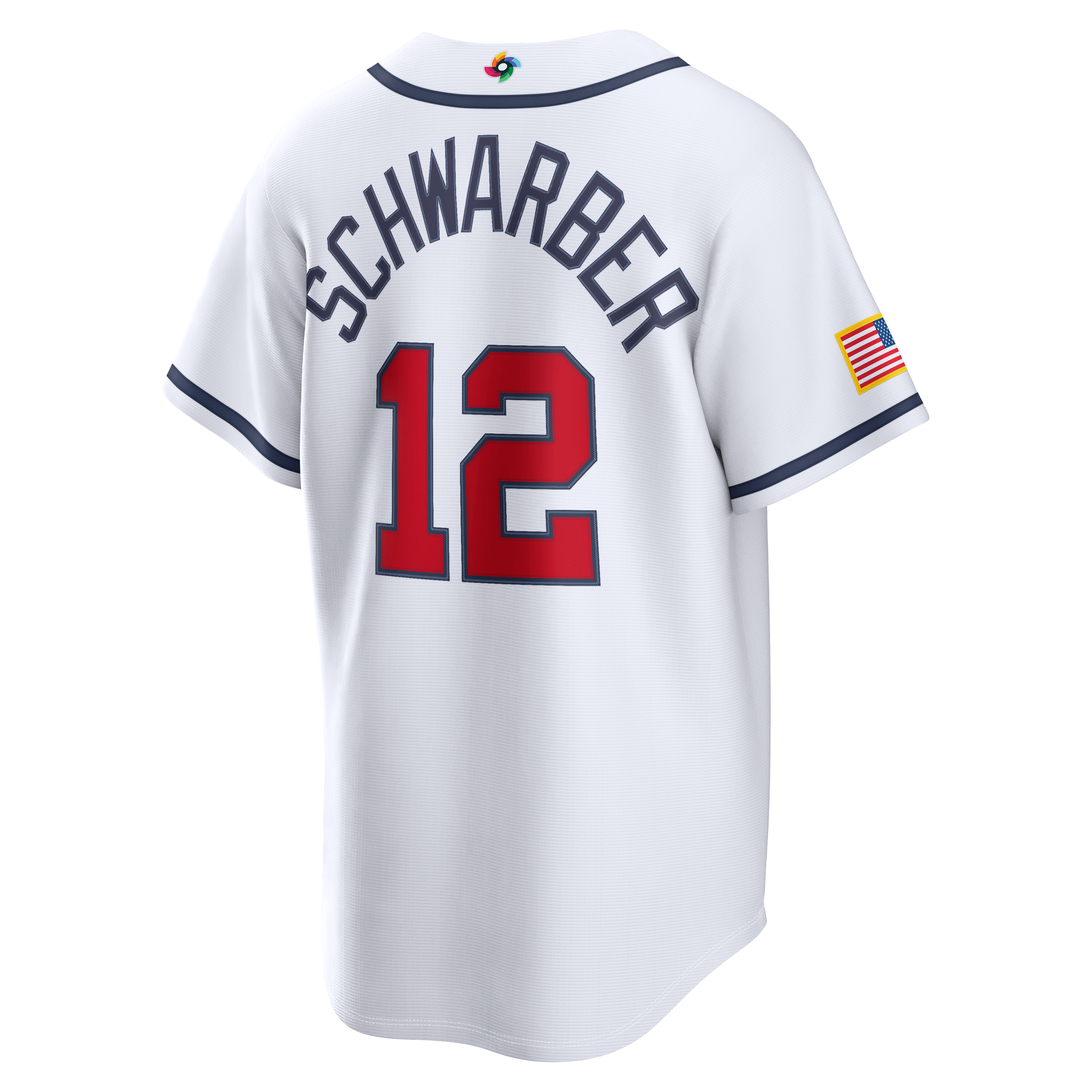 Kyle Schwarber USA Baseball 2026 World Baseball Classic Home Stadium Jersey - White - Image 4