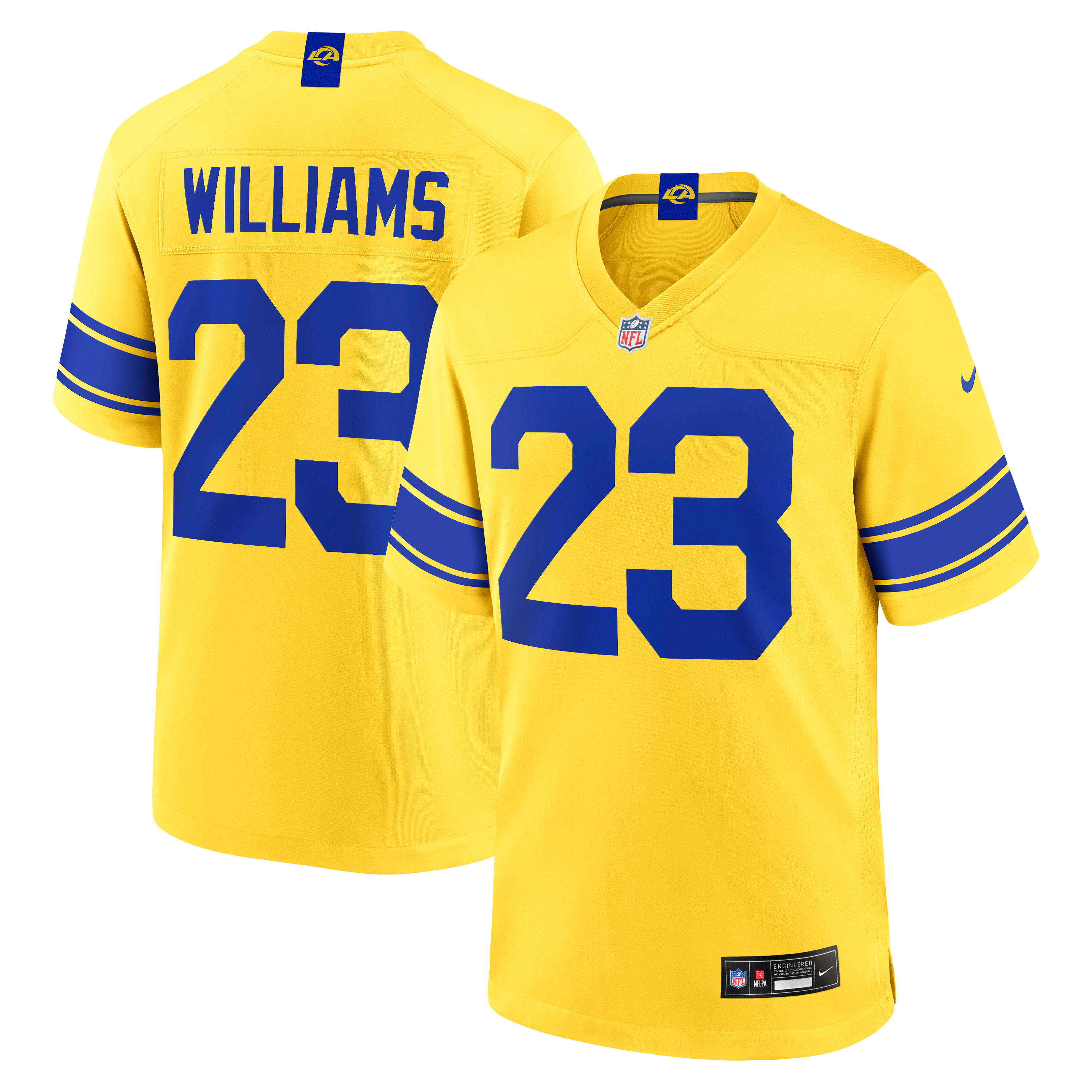 Kyren Williams Los Angeles Rams Classic Sol Game Jersey - Gold