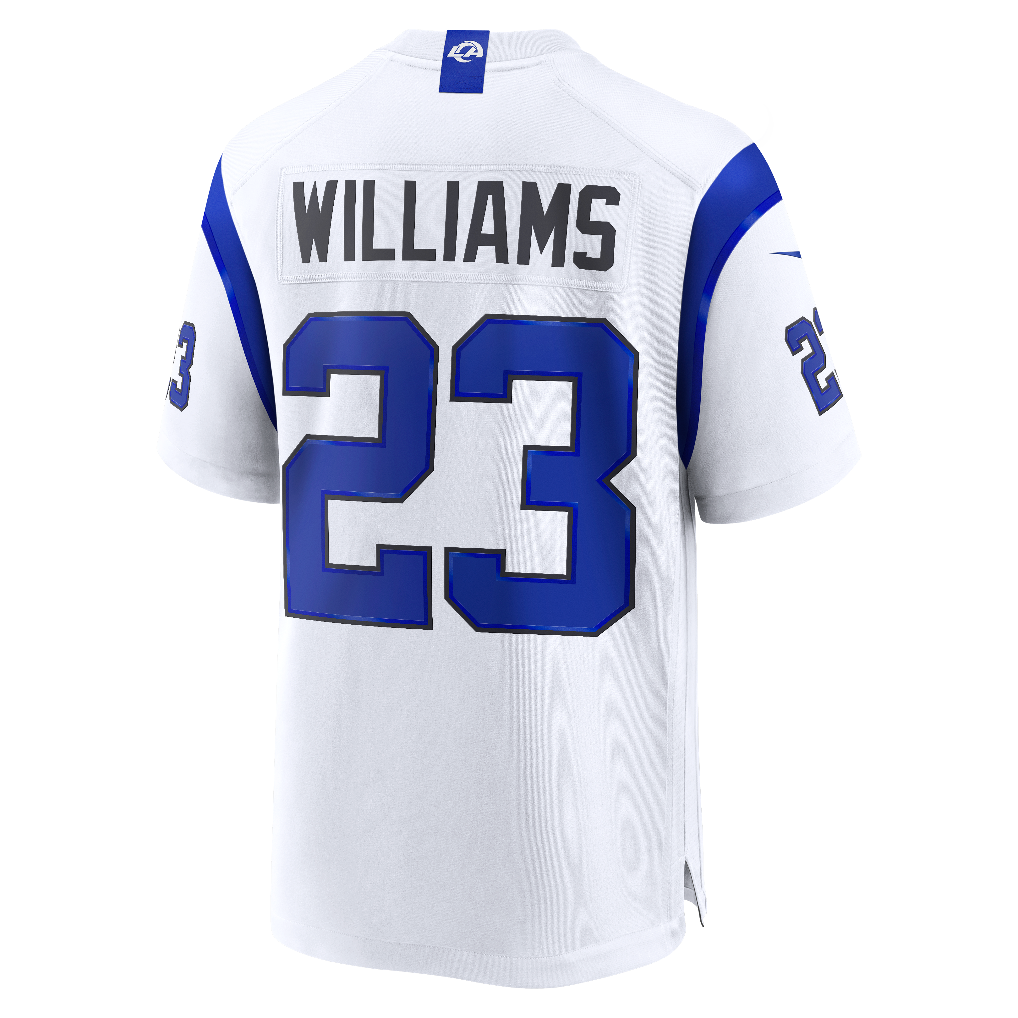 Kyren Williams Los Angeles Rams Fearsome White Game Jersey - Image 4