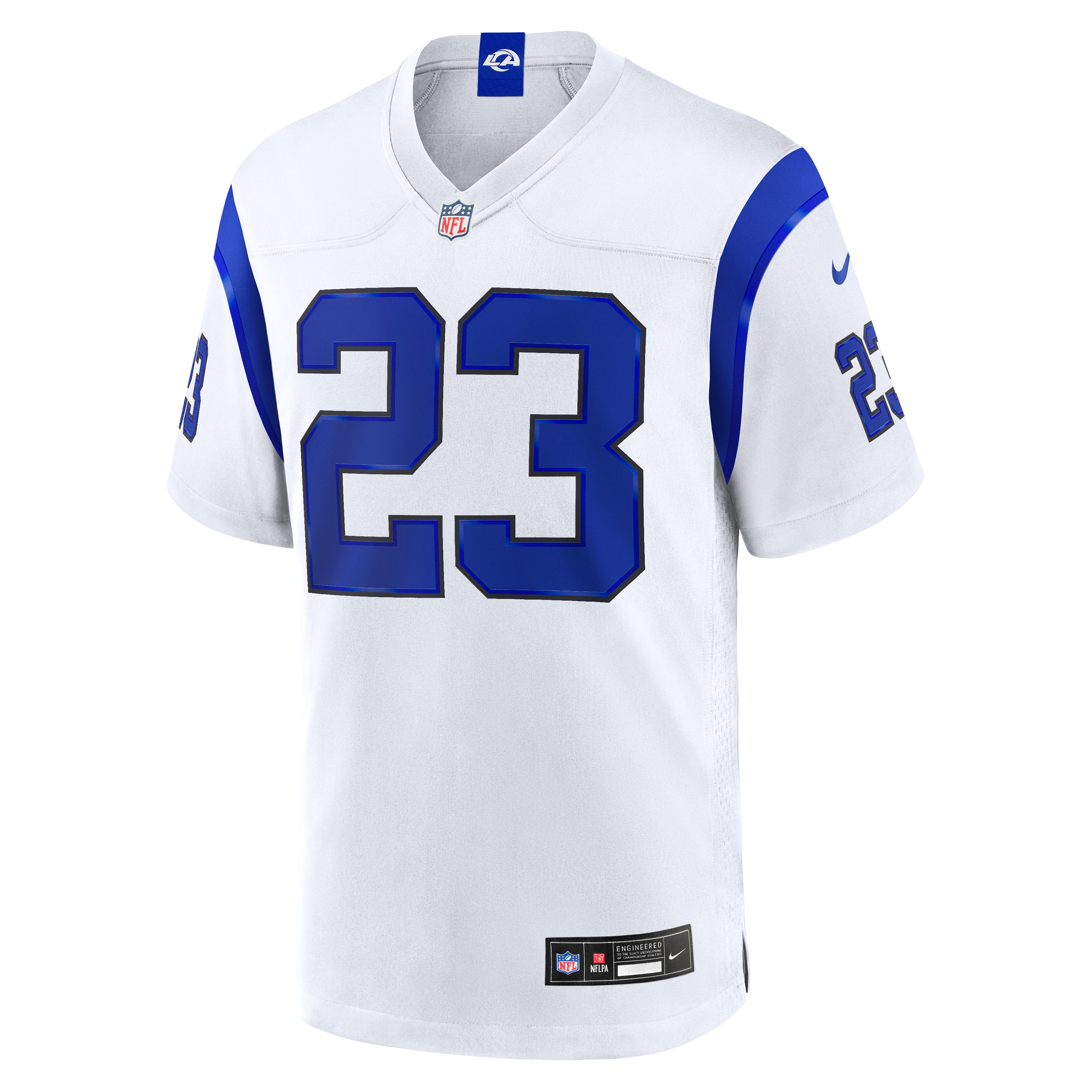Kyren Williams Los Angeles Rams Fearsome White Game Jersey - Image 3