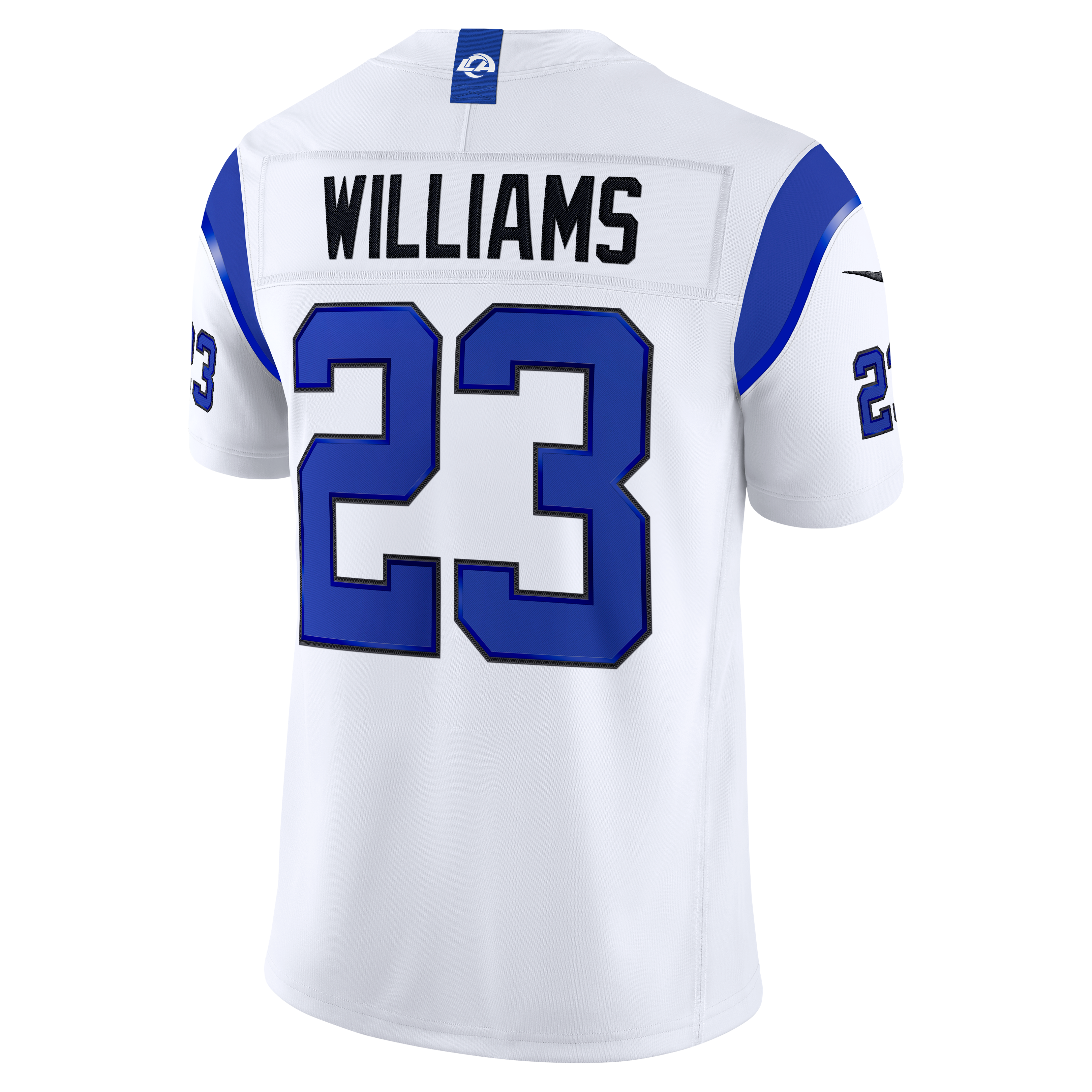 Kyren Williams Los Angeles Rams Fearsome White Vapor F.U.S.E. Stitched Limited Jersey - Image 4