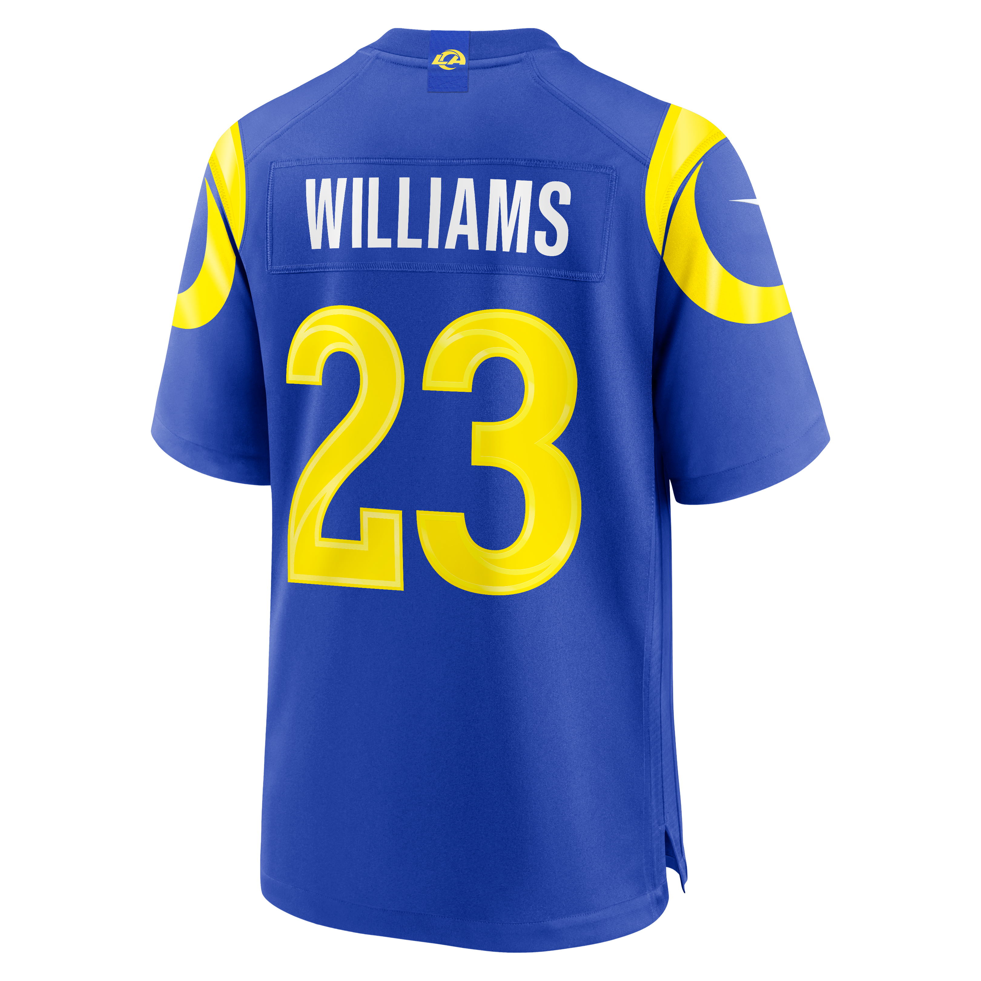 Kyren Williams Los Angeles Rams White Game Player Jersey - Royal - Image 4