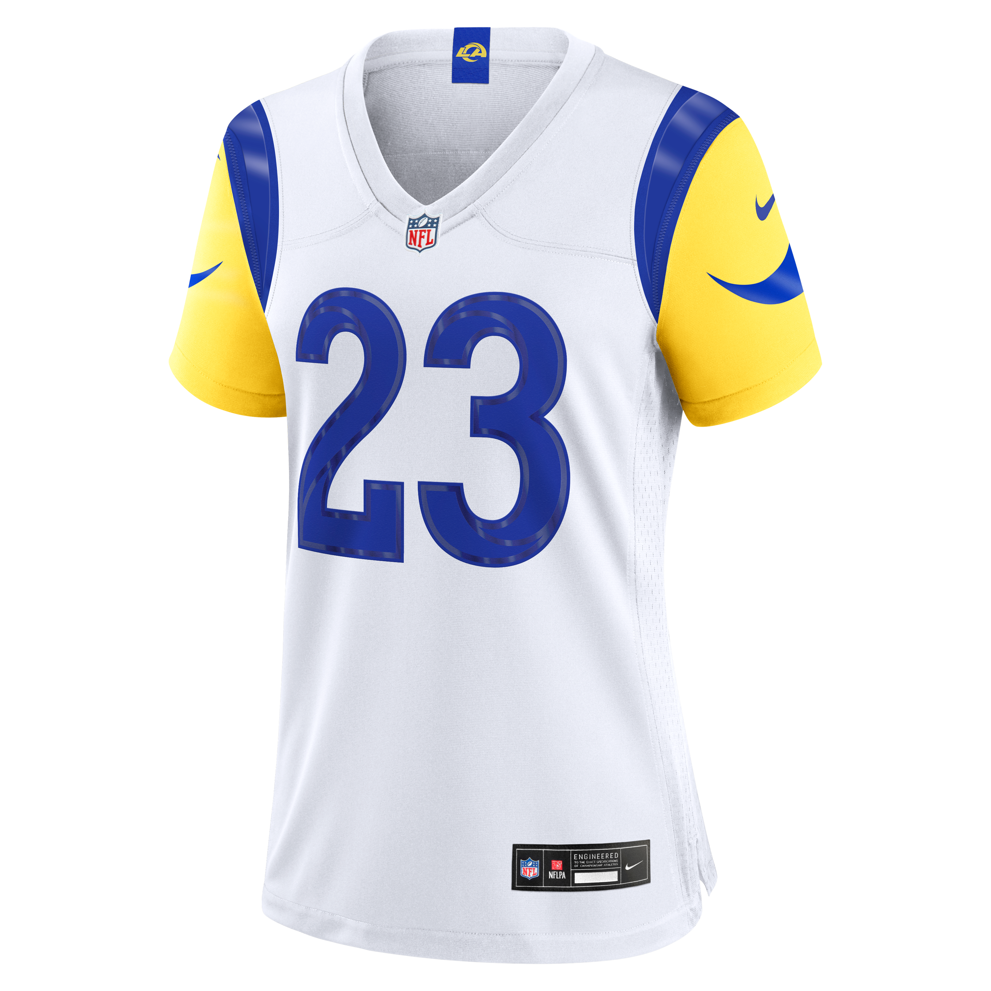 Kyren Williams Los Angeles Rams Women's Classic Sol Game Jersey - White - Image 3