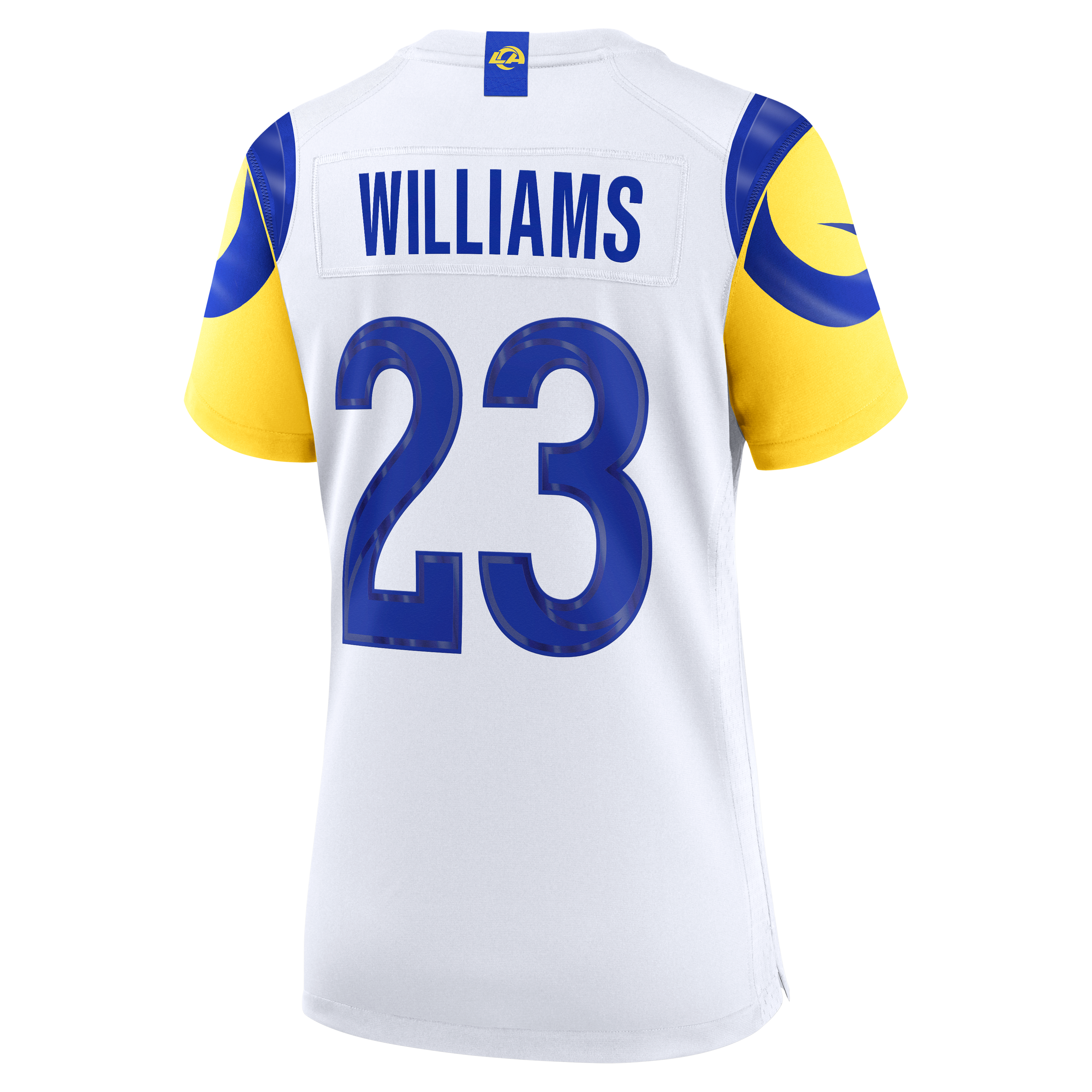 Kyren Williams Los Angeles Rams Women's Classic Sol Game Jersey - White - Image 4