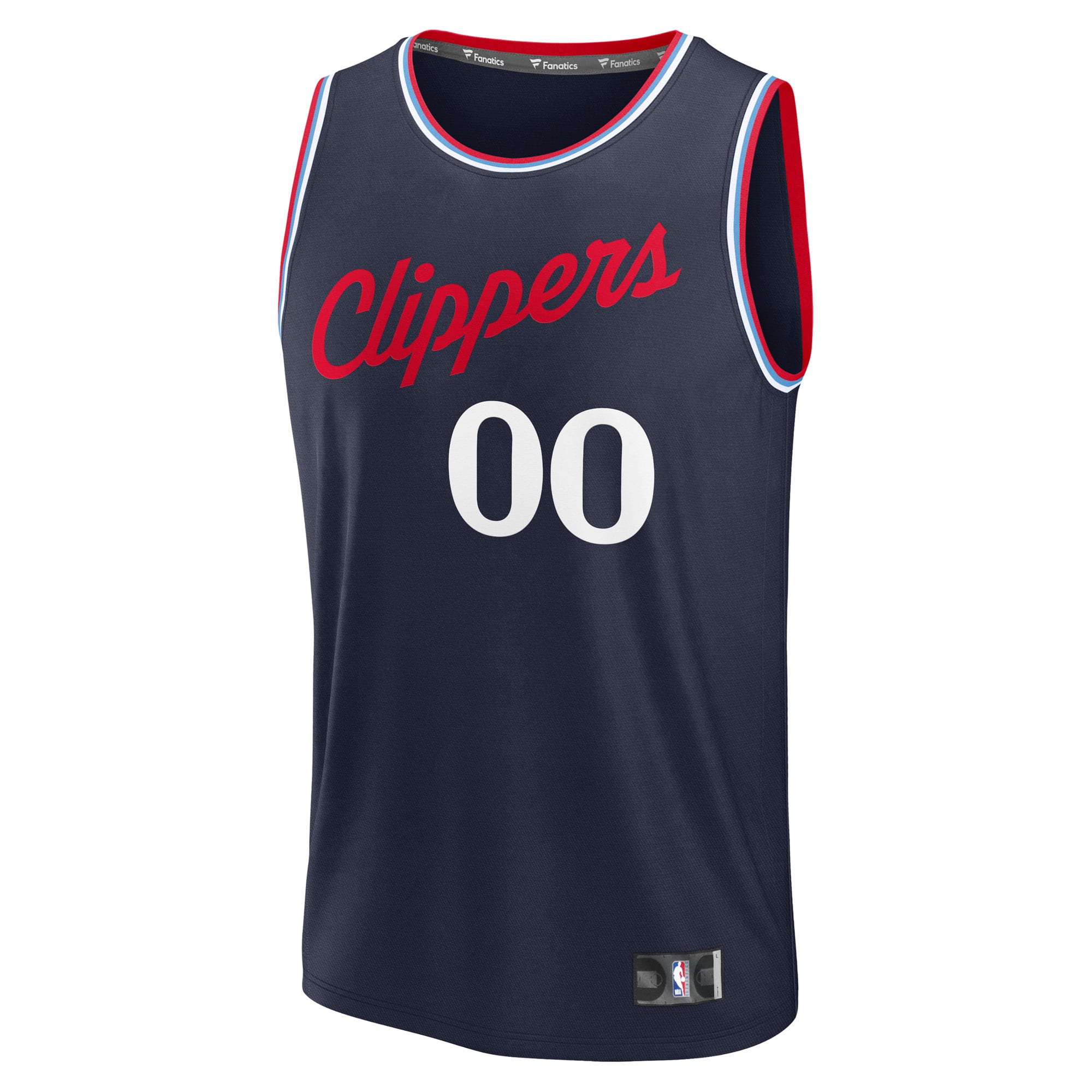 LA Clippers Fast Break Custom Jersey - Statement Edition - Navy - Image 3