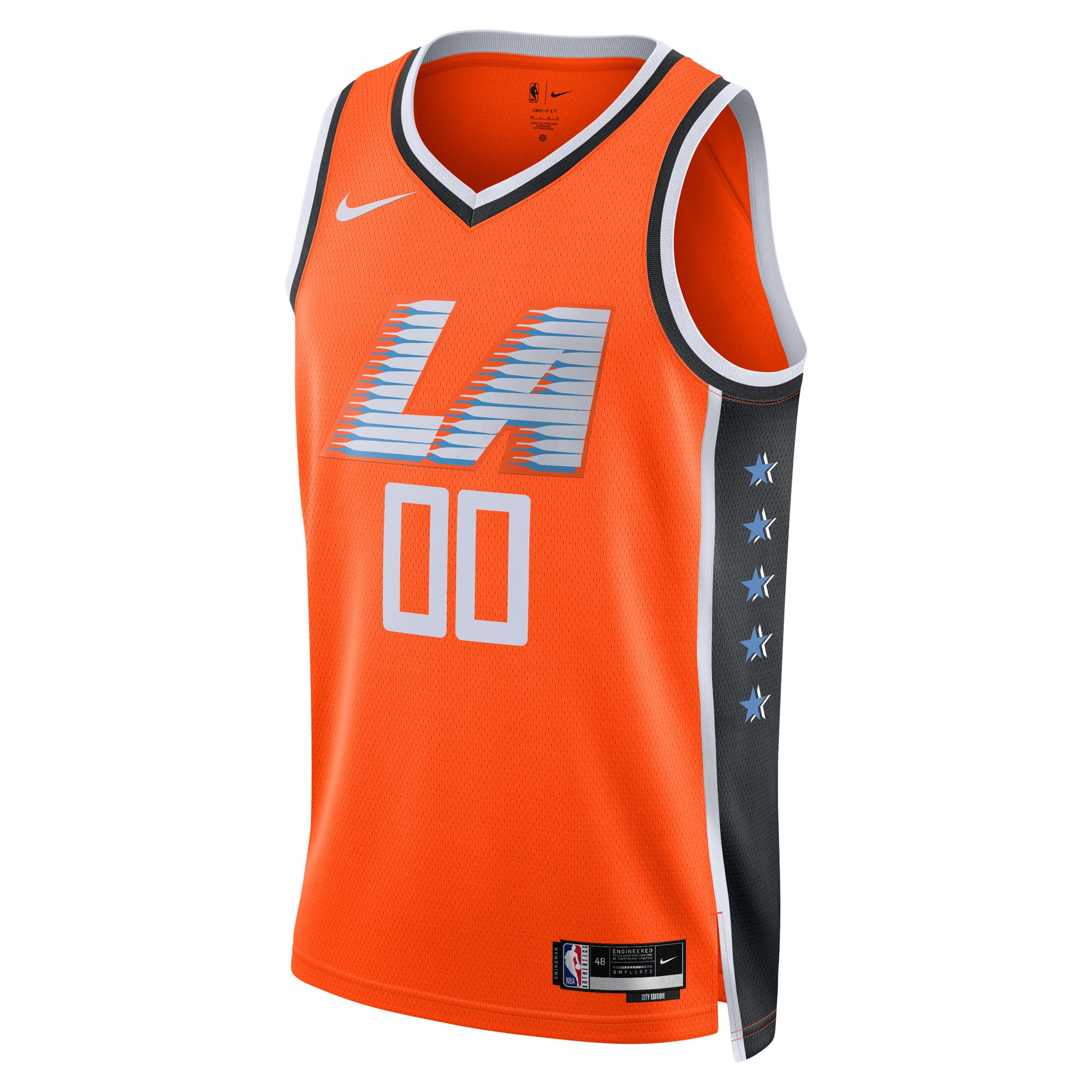 LA Clippers Unisex 2025/26 City Edition Swingman Custom Jersey - Orange - Image 3