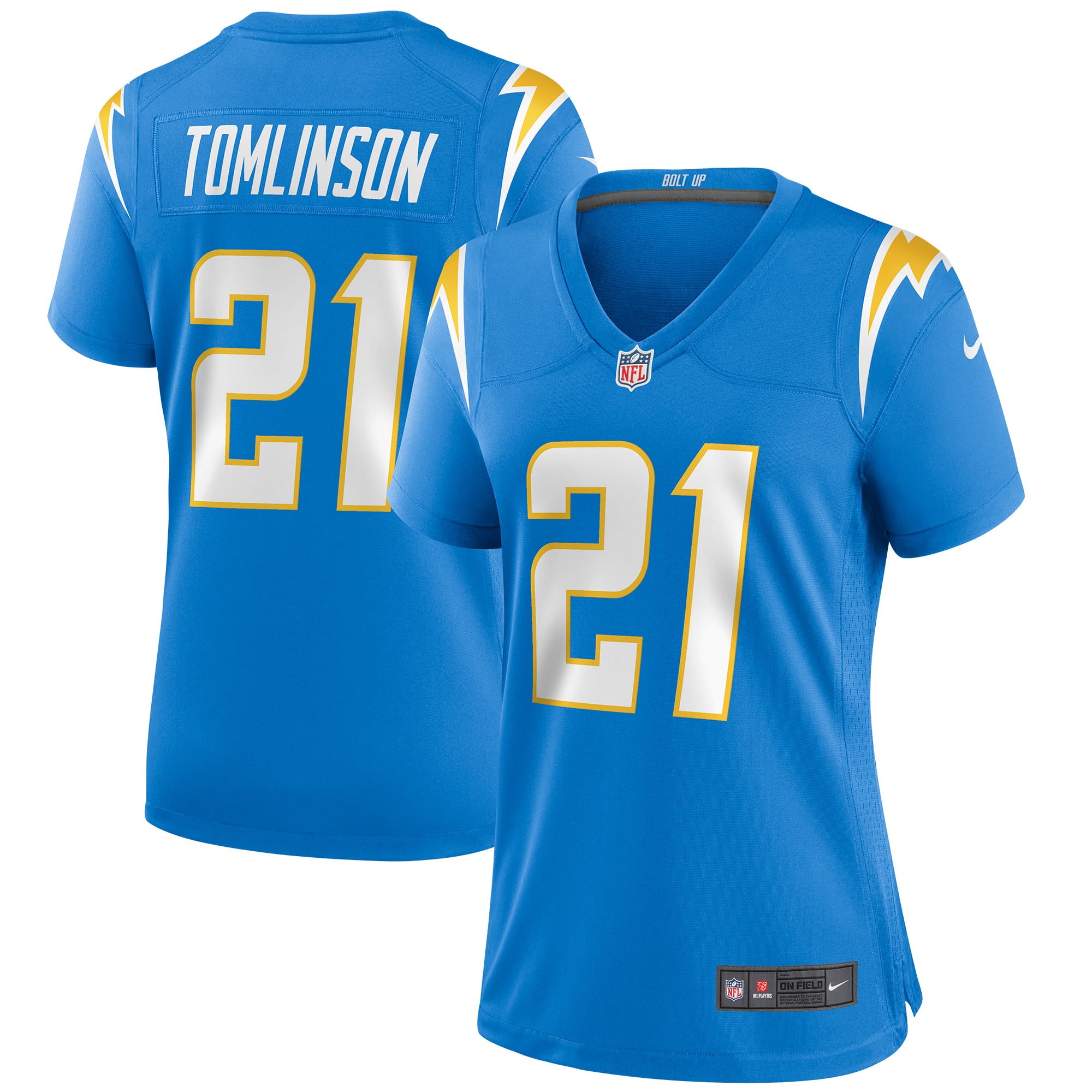 LaDainian Tomlinson Los Angeles Chargers Women's Game Retired Player Jersey - Powder Blue - Image 2