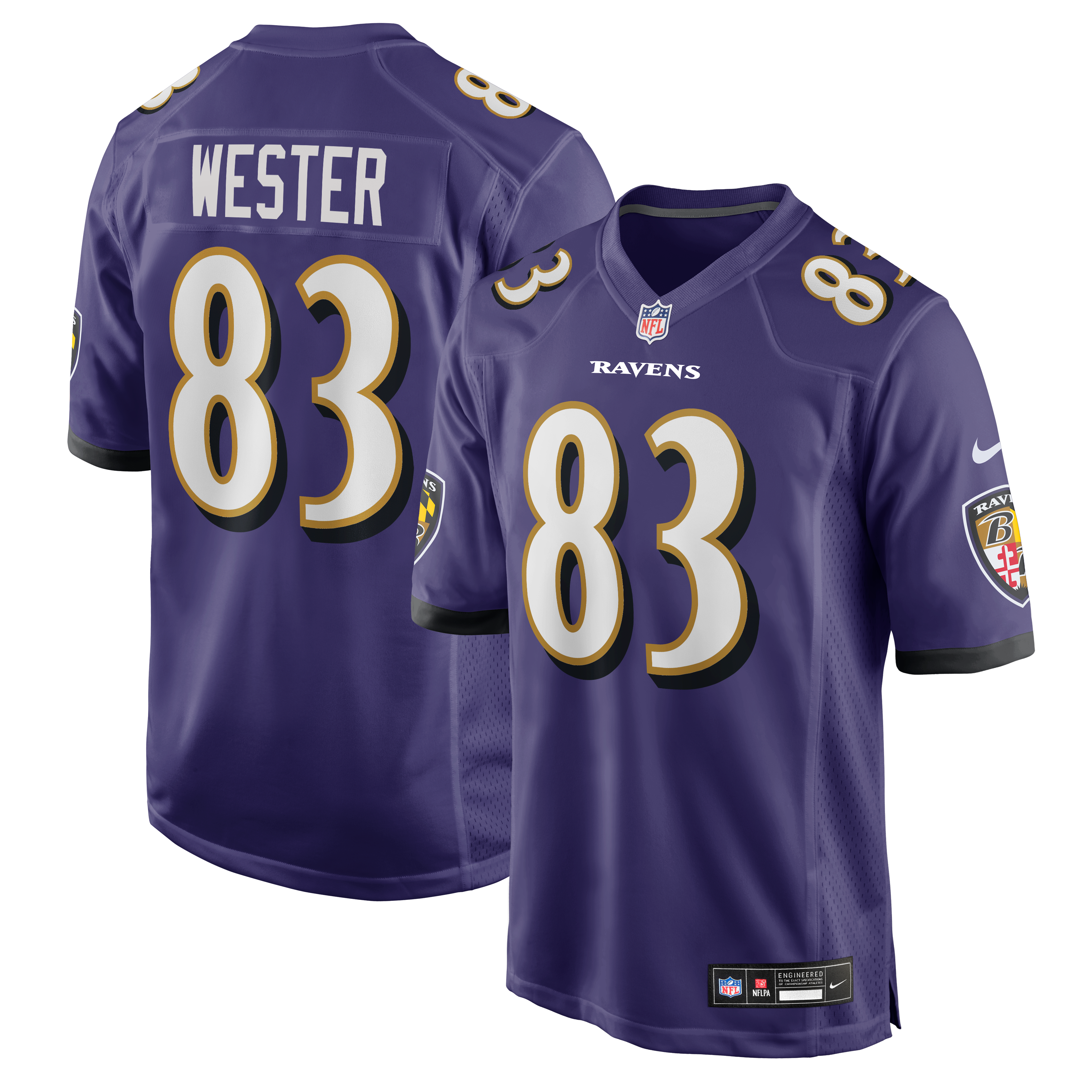 LaJohntay Wester Baltimore Ravens Team Game Jersey - Purple