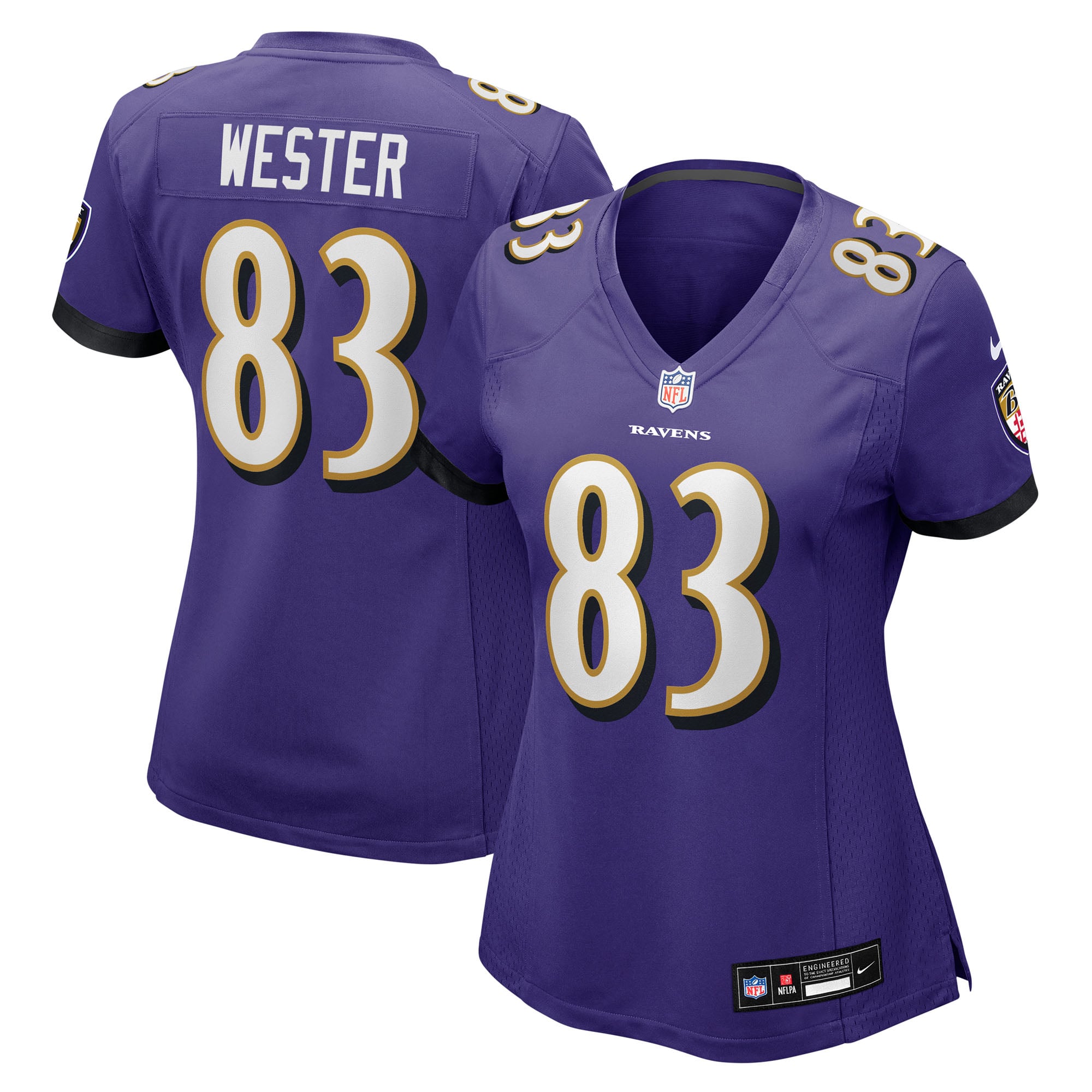 LaJohntay Wester Baltimore Ravens Women's Team Game Jersey - Purple - Image 2