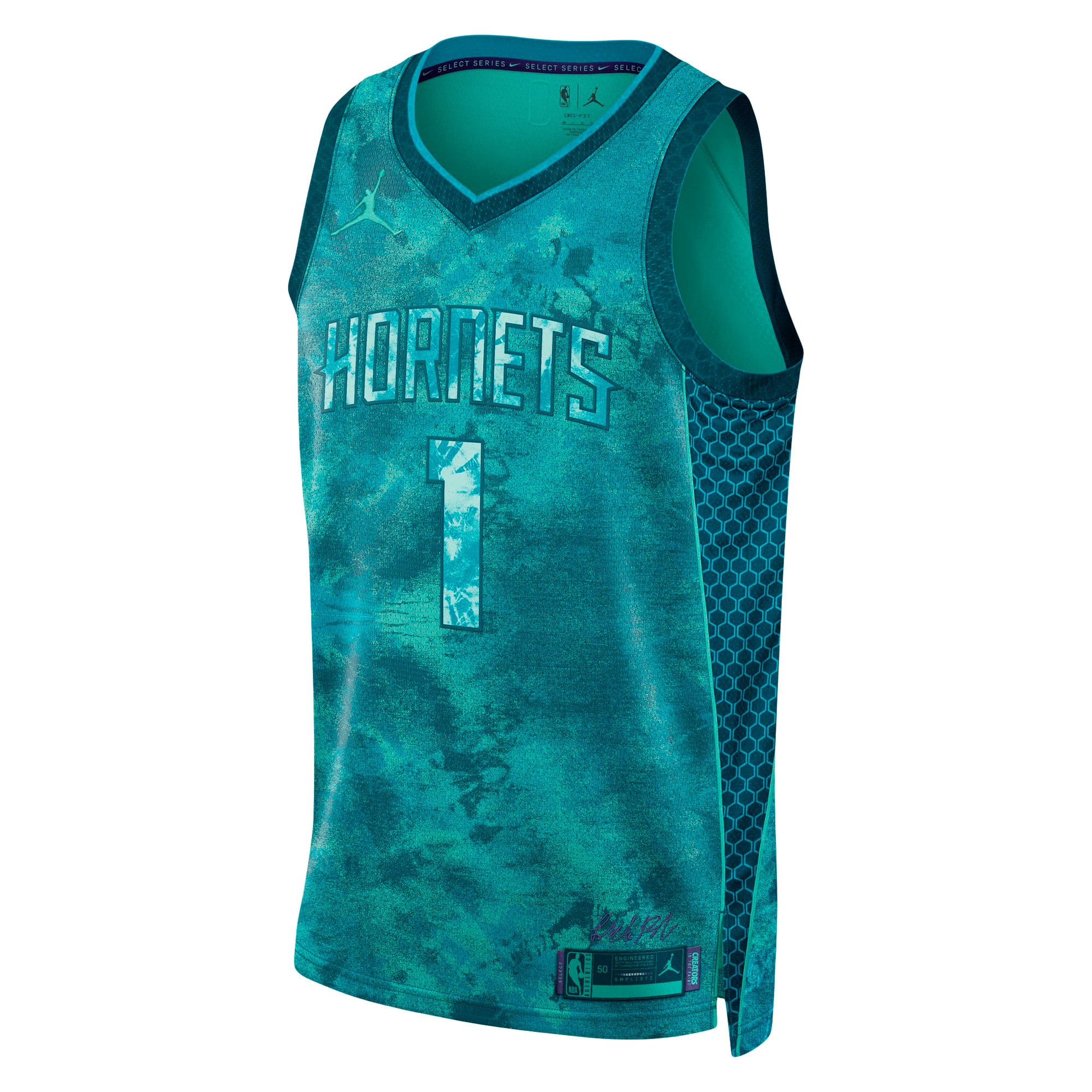 LaMelo Ball Charlotte Hornets Jordan Brand Unisex Select Series Swingman Jersey - Teal - Image 3