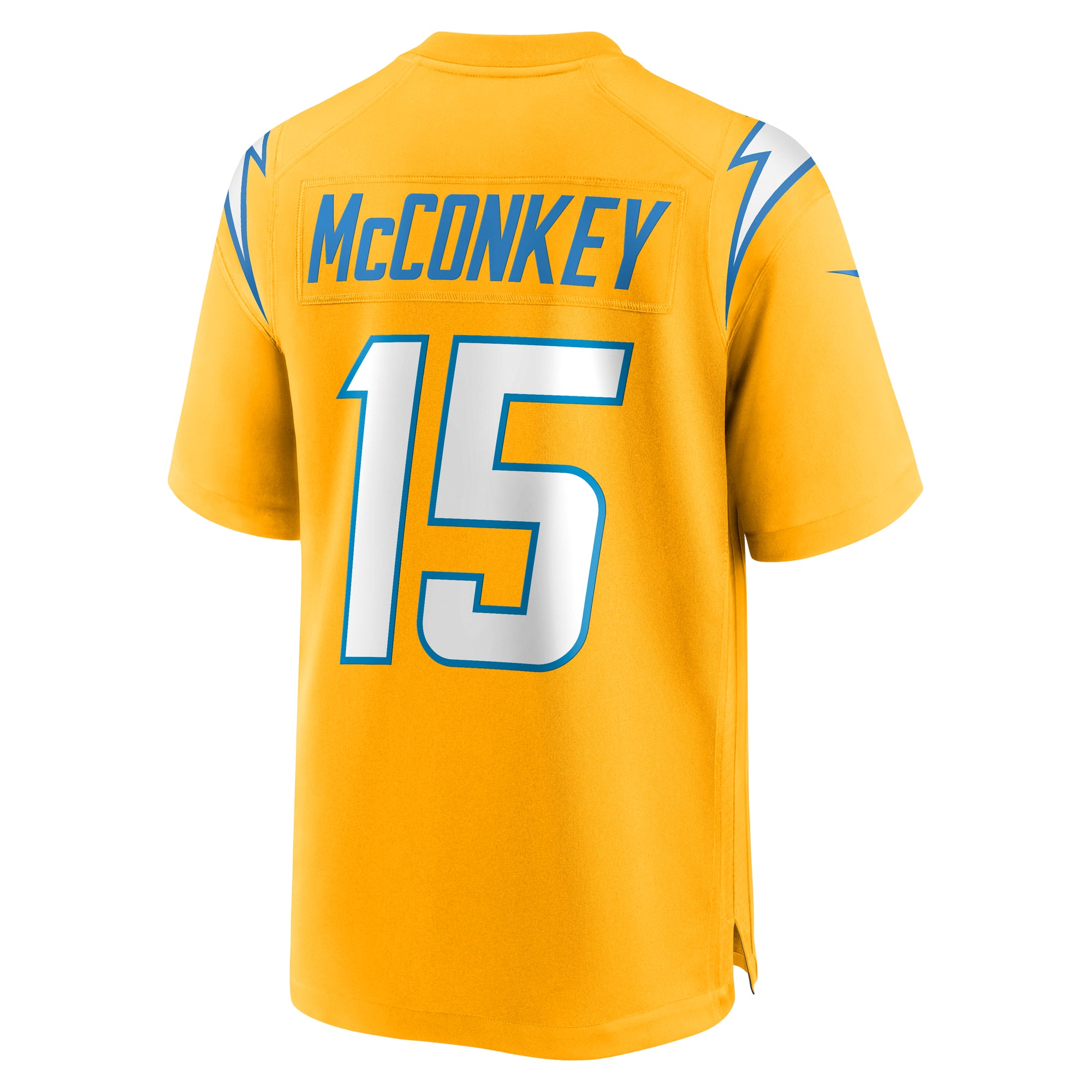 Ladd McConkey Los Angeles Chargers Alternate Charger Power Game Player Jersey - Gold - Image 4