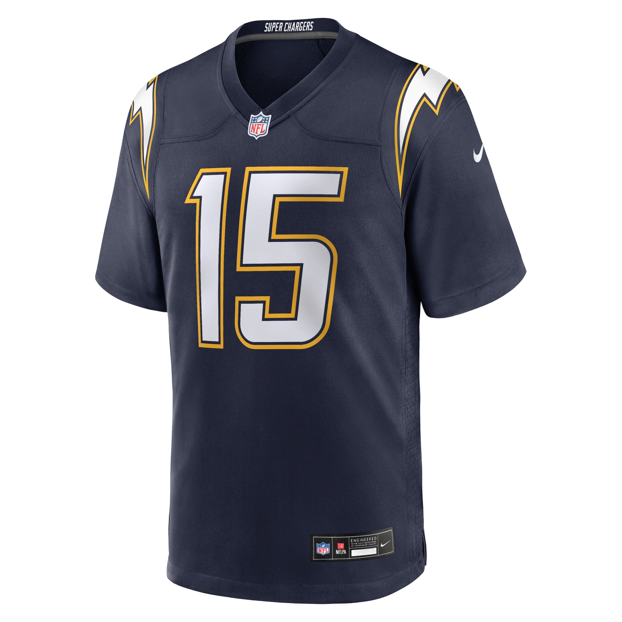 Ladd McConkey Los Angeles Chargers Alternate Super Chargers Game Player Jersey - Navy - Image 3