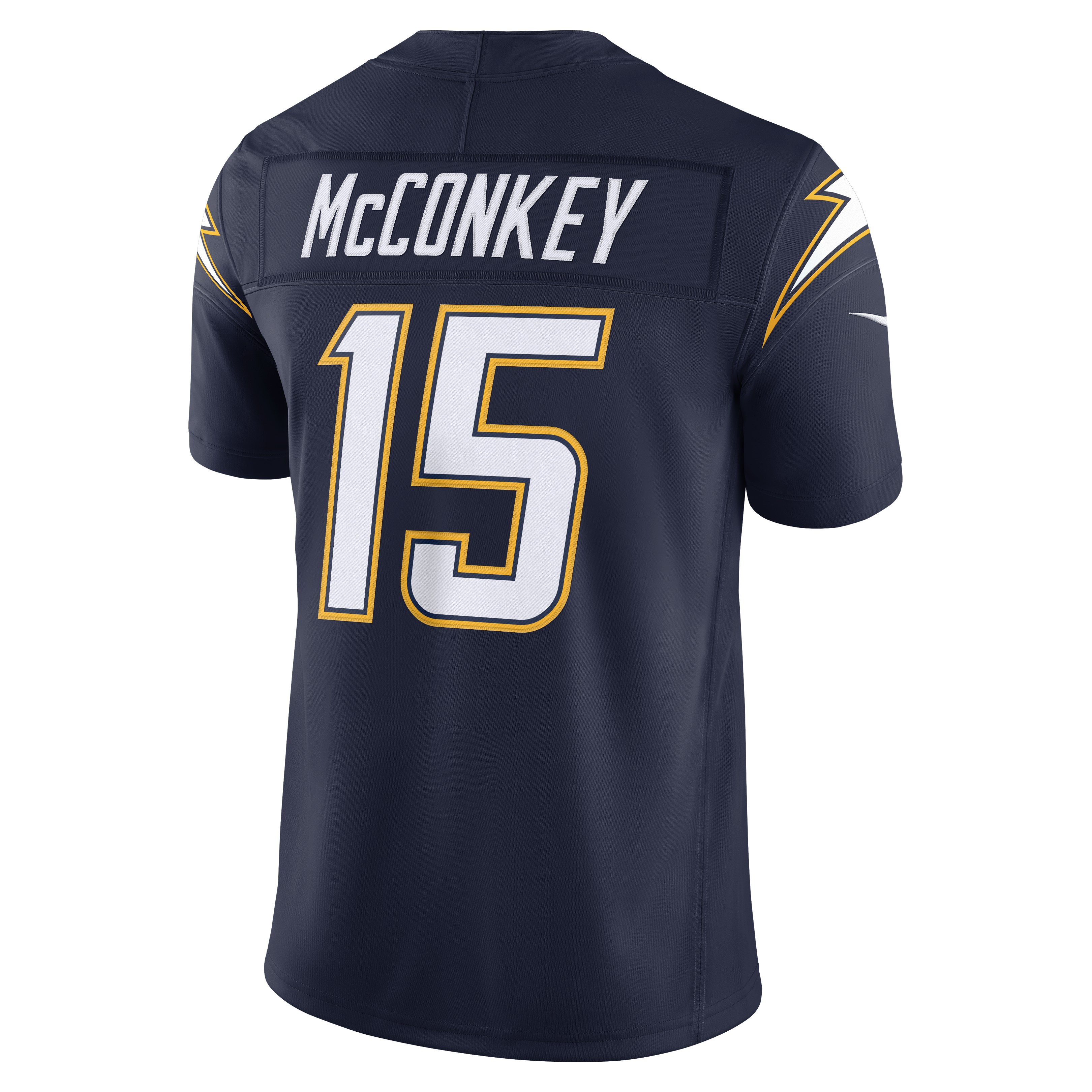 Ladd McConkey Los Angeles Chargers Team Vapor F.U.S.E. Stitched Limited Jersey - Navy - Image 4