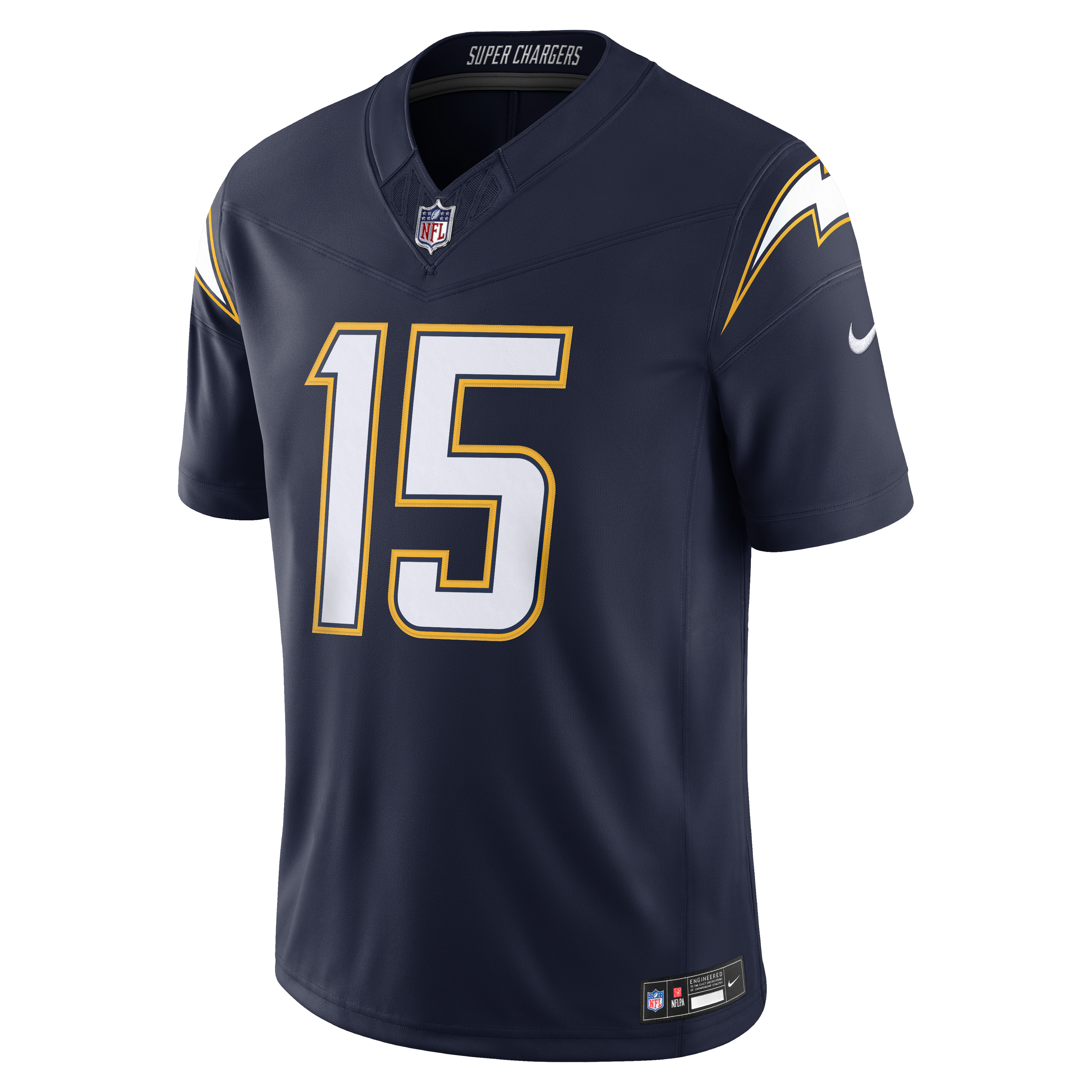 Ladd McConkey Los Angeles Chargers Team Vapor F.U.S.E. Stitched Limited Jersey - Navy - Image 3