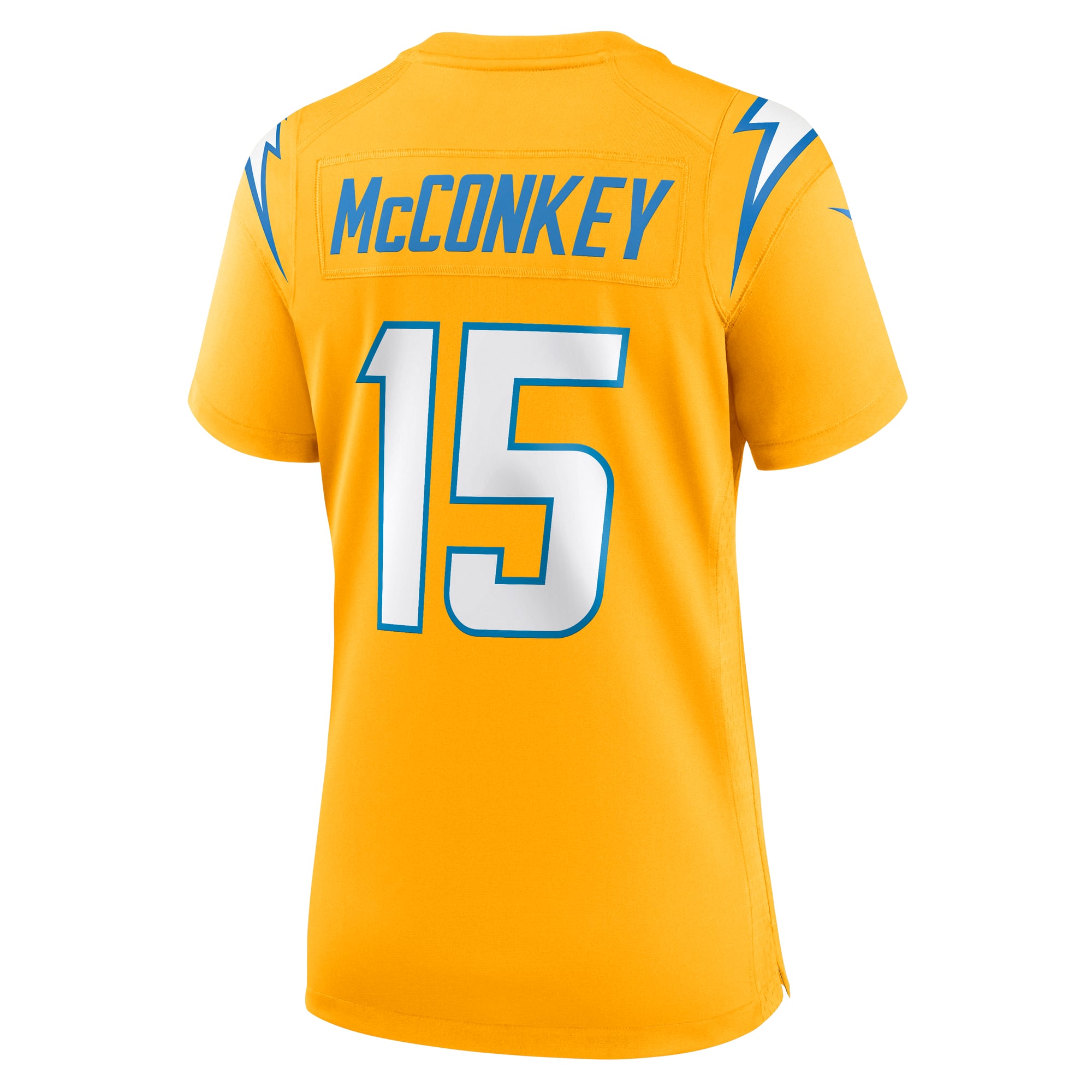 Ladd McConkey Los Angeles Chargers Women's Alternate Charger Power Game Jersey - Gold - Image 4