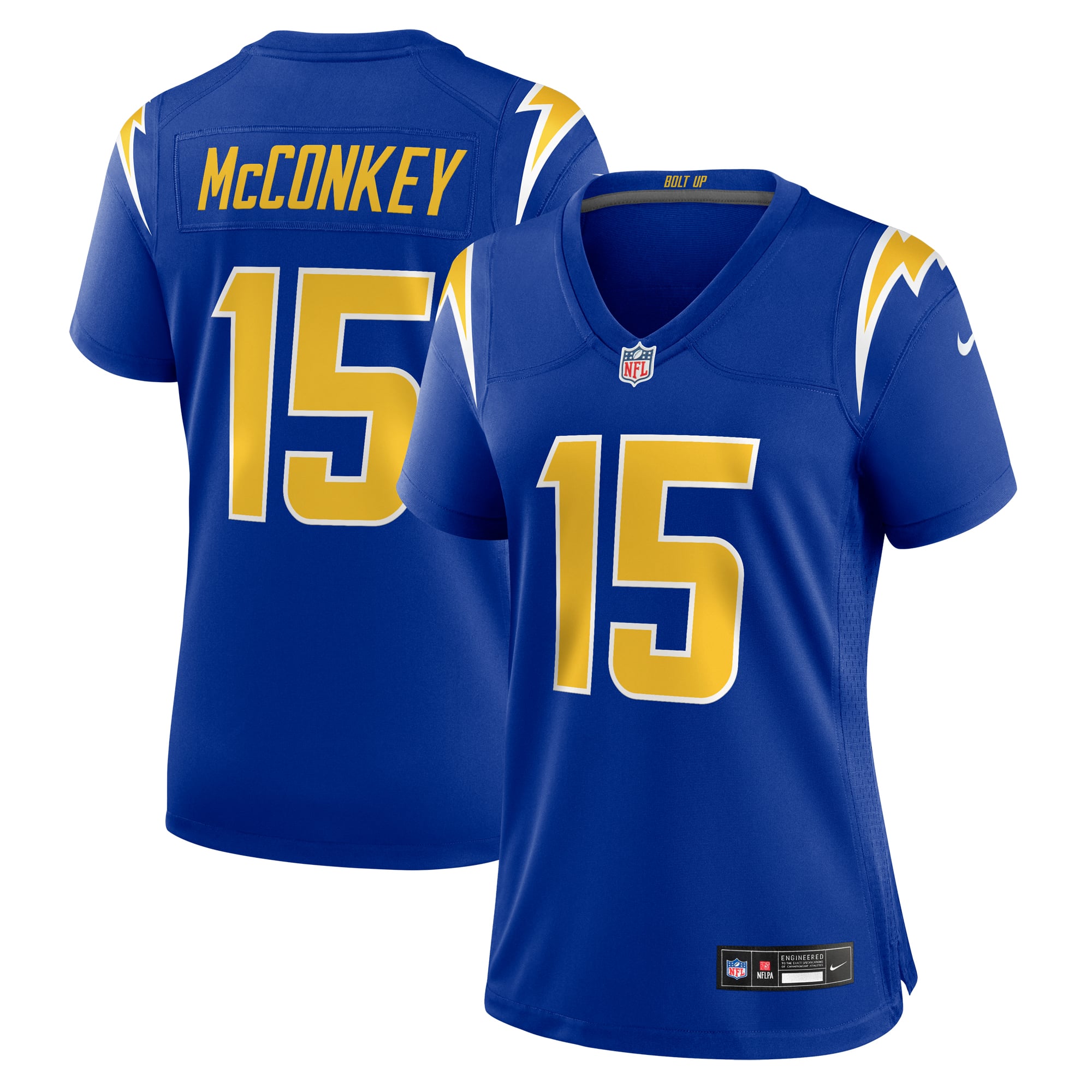 Ladd McConkey Los Angeles Chargers Women's Alternate Game Jersey - Royal - Image 2