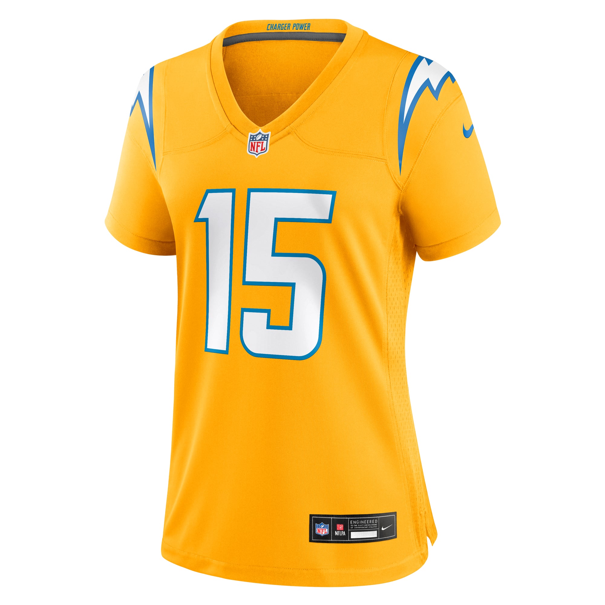 Ladd McConkey Los Angeles Chargers Women's Alternate Super Chargers Game Jersey - Gold - Image 3
