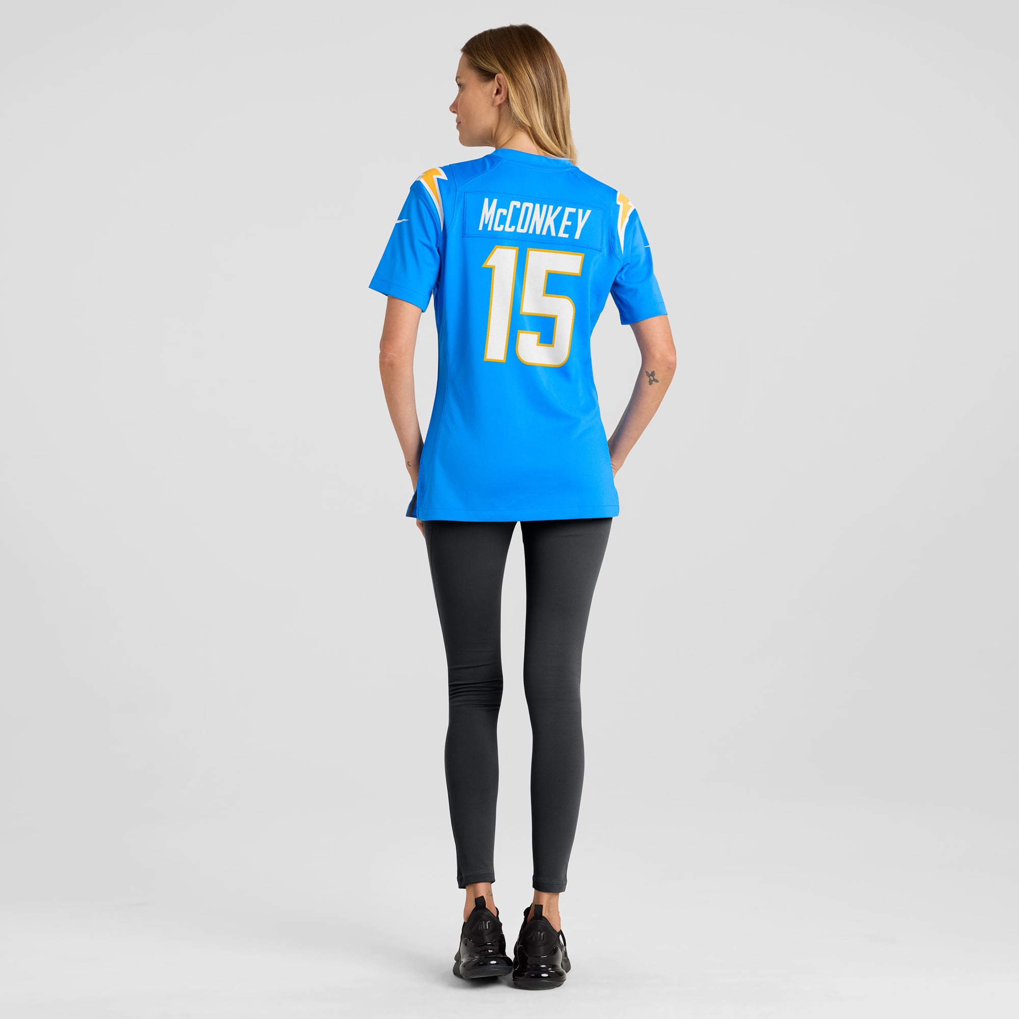 Ladd McConkey Los Angeles Chargers Women's Alternate Super Chargers Game Jersey - Powder Blue - Image 6