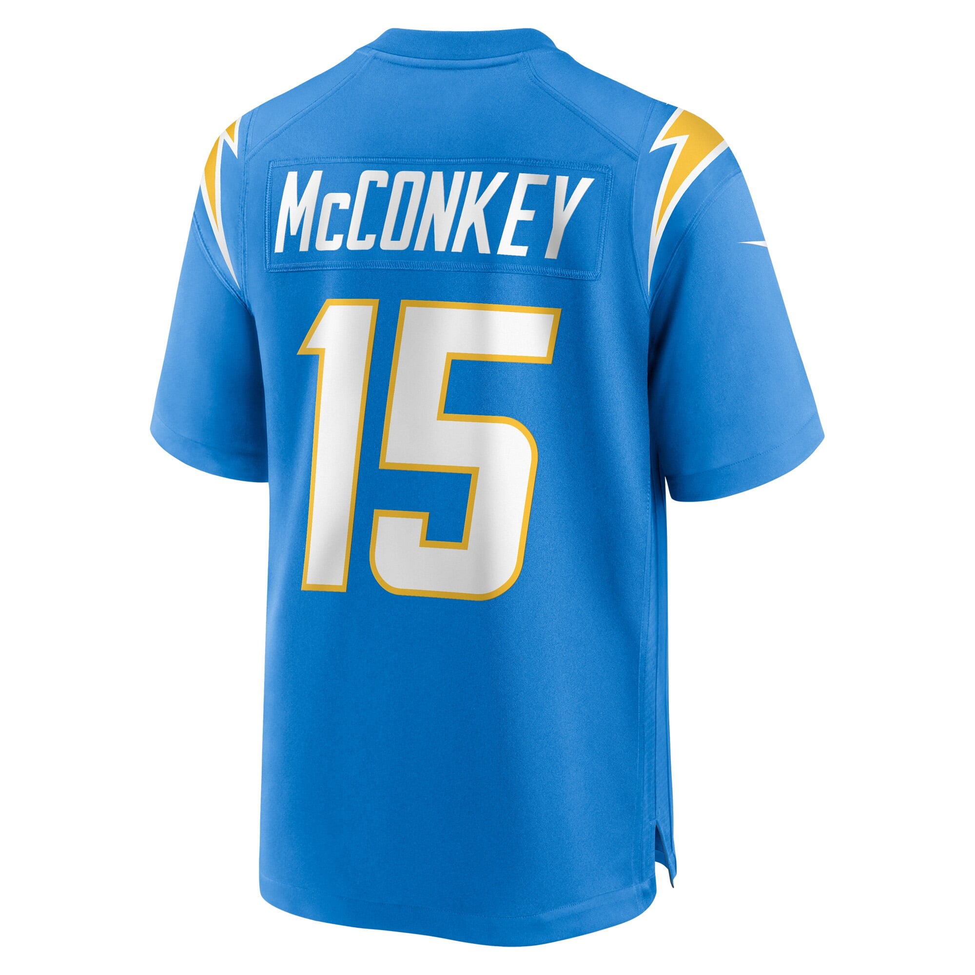 Ladd McConkey Los Angeles Chargers Youth Game Jersey - Powder Blue - Image 4