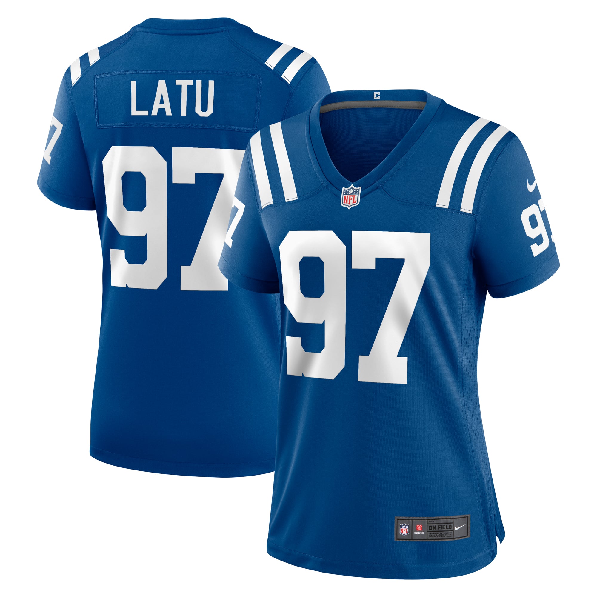 Laiatu Latu Indianapolis Colts Women's Game Jersey - Royal