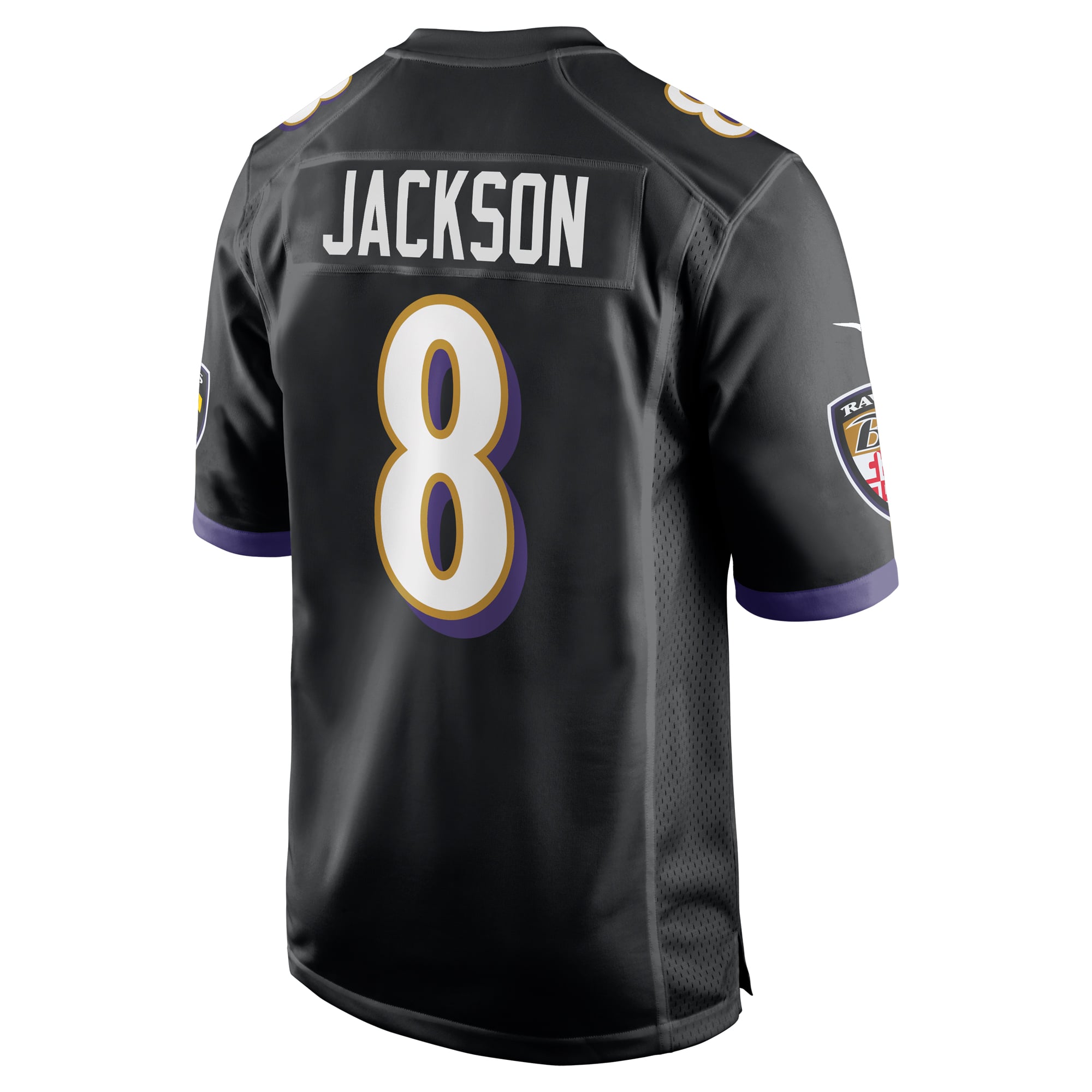 Lamar Jackson Baltimore Ravens Alternate Game Jersey - Black - Black - Image 4