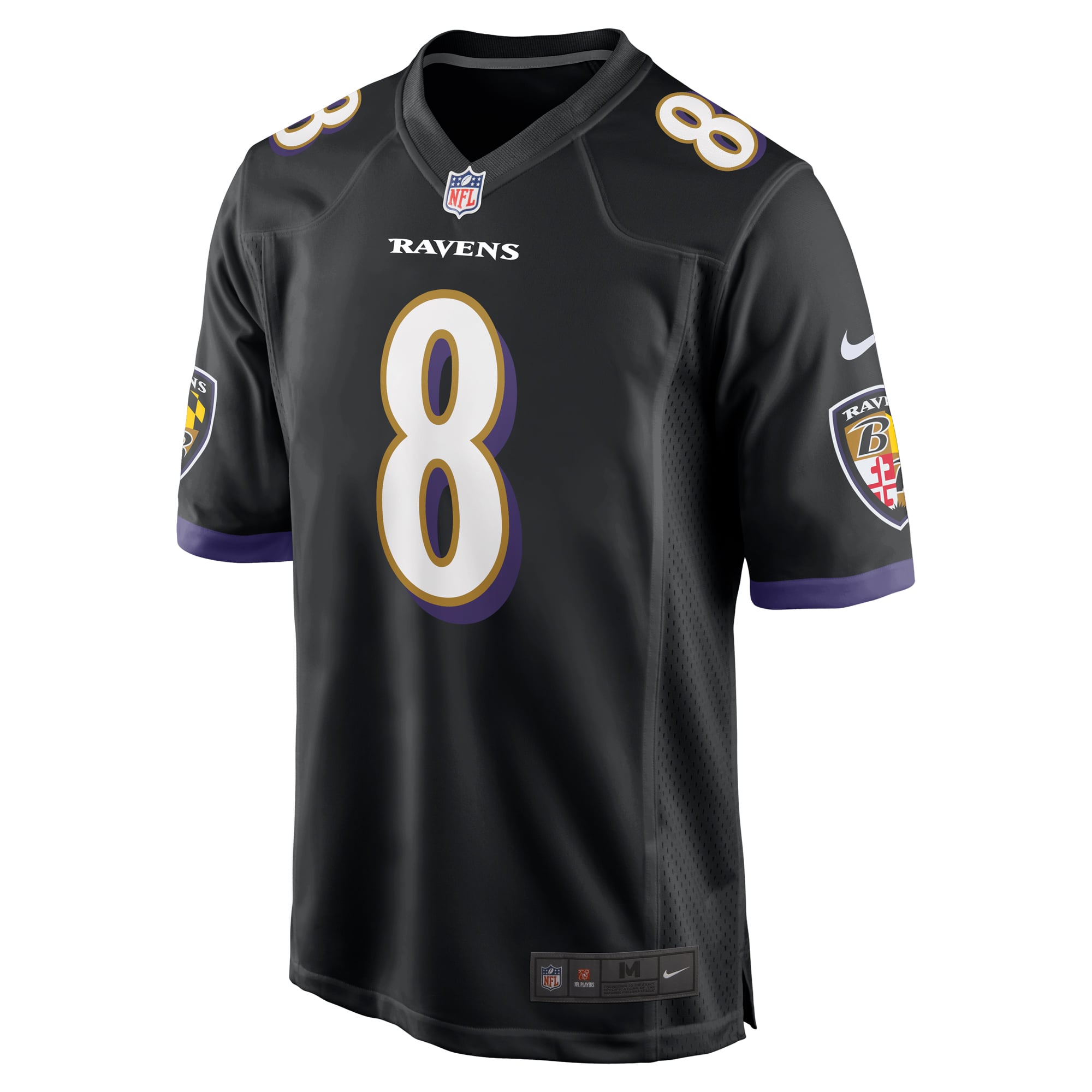 Lamar Jackson Baltimore Ravens Alternate Game Jersey - Black - Black - Image 3