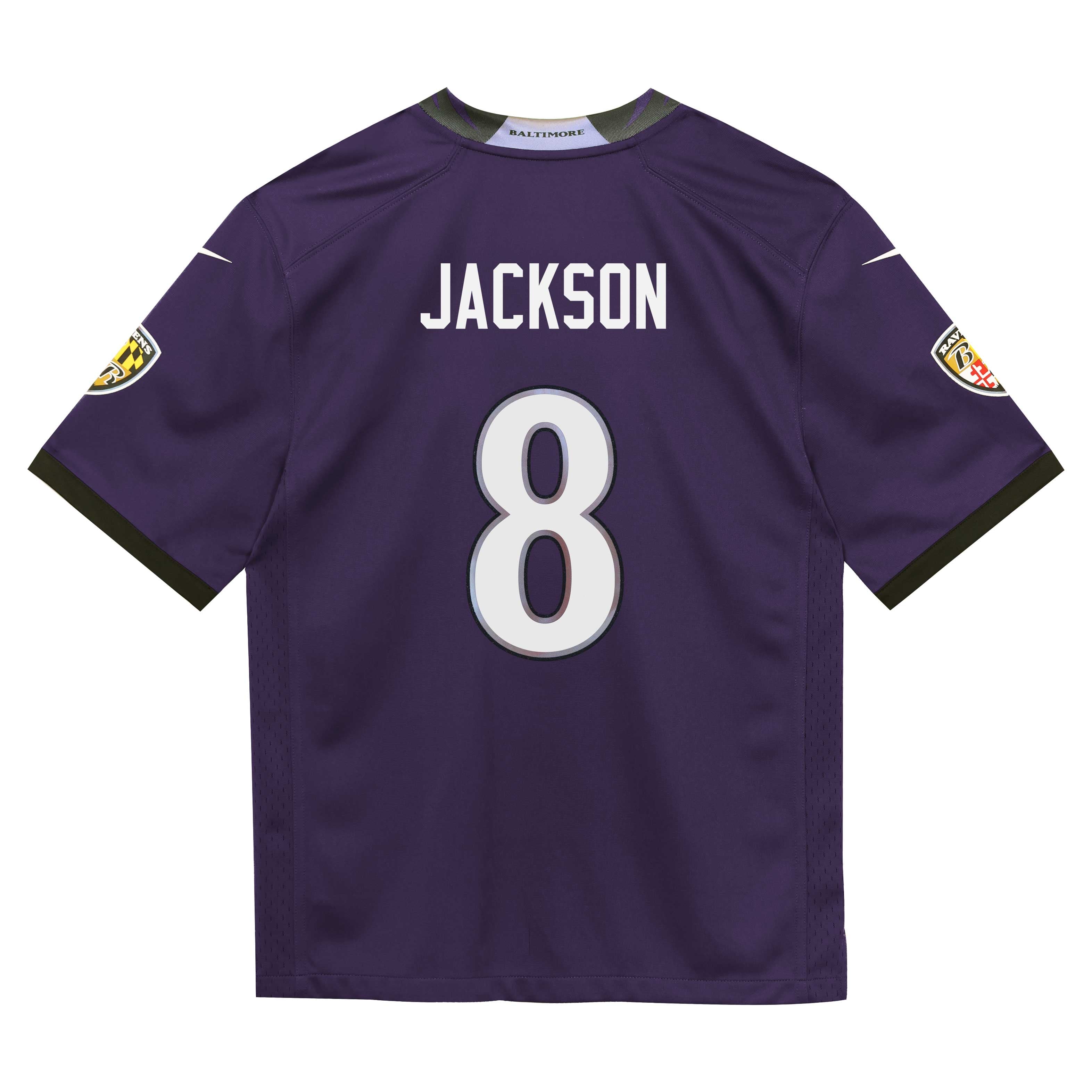 Lamar Jackson Baltimore Ravens Infant Team Game Jersey - Purple - Image 4