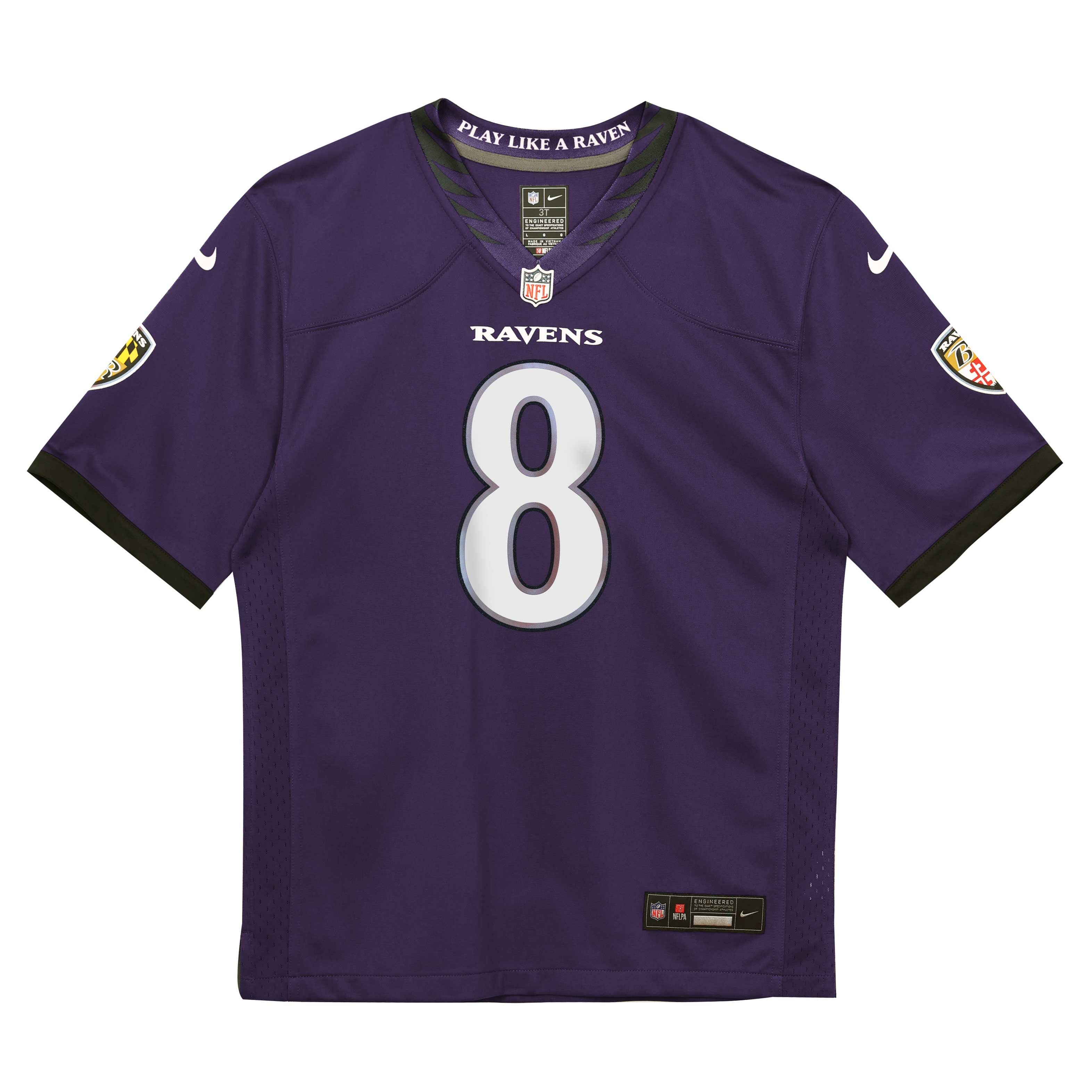 Lamar Jackson Baltimore Ravens Infant Team Game Jersey - Purple - Image 3