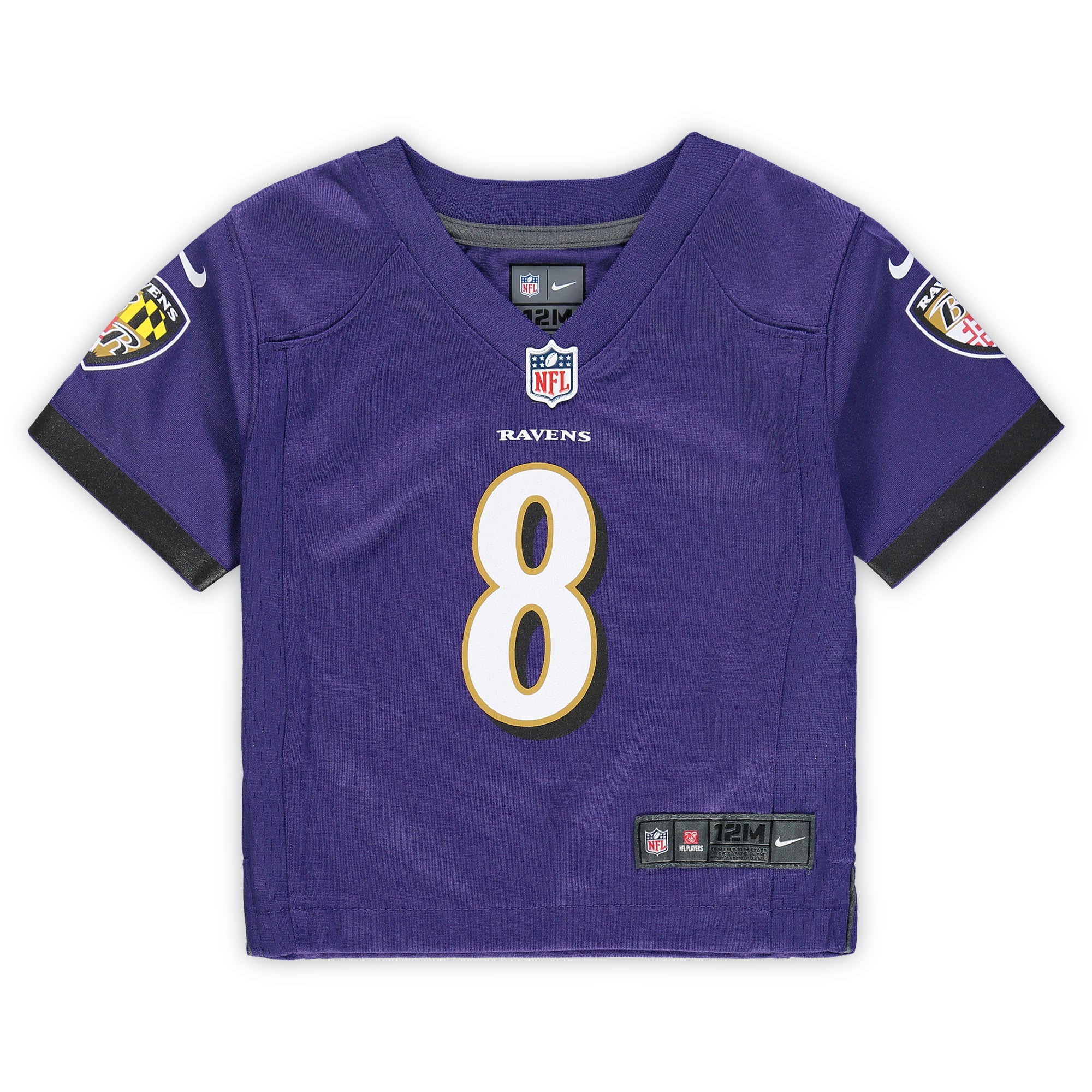 Lamar Jackson Baltimore Ravens Infant Team Player Game Jersey - Purple - Image 3
