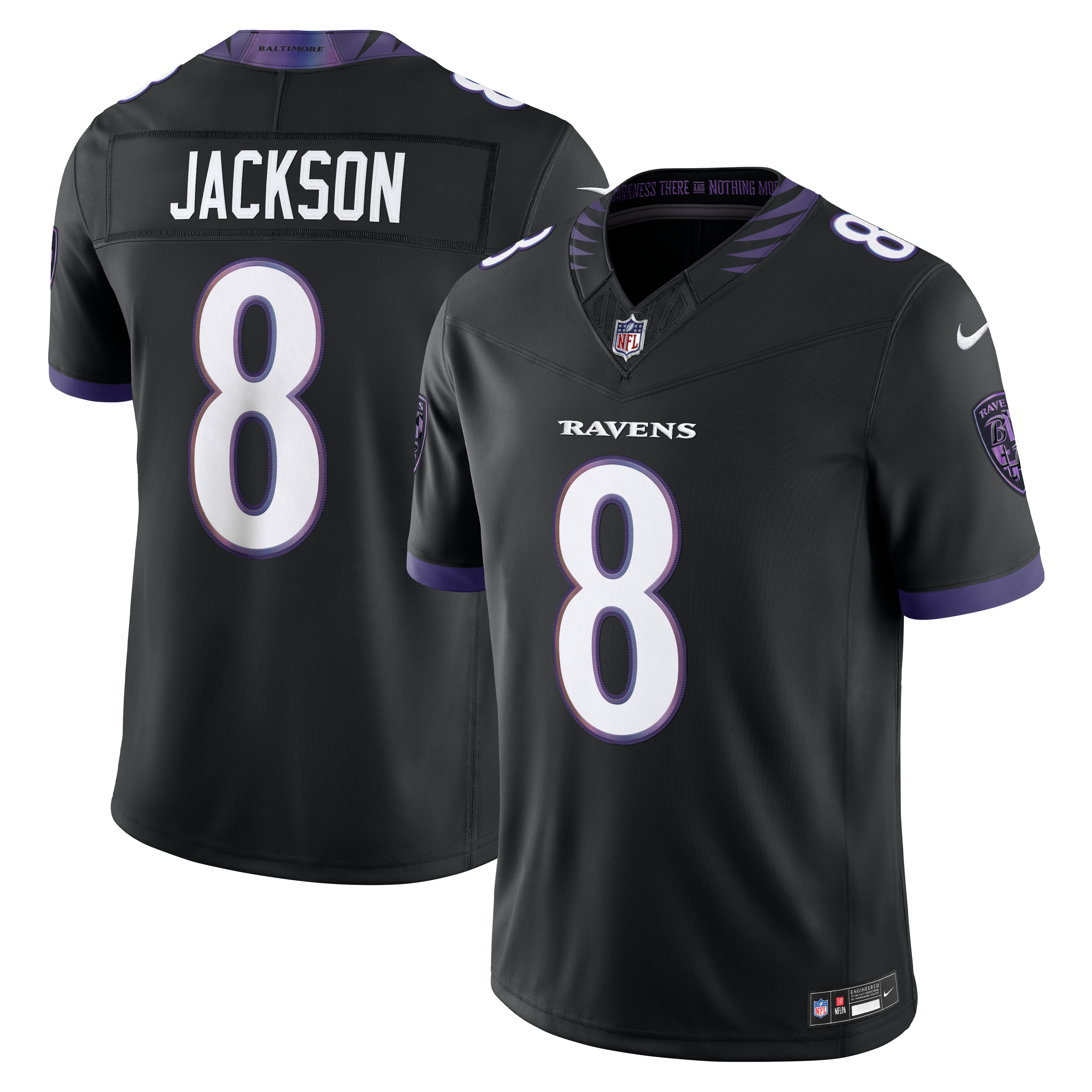 Lamar Jackson Baltimore Ravens Vapor F.U.S.E. Stitched Limited Jersey - Black