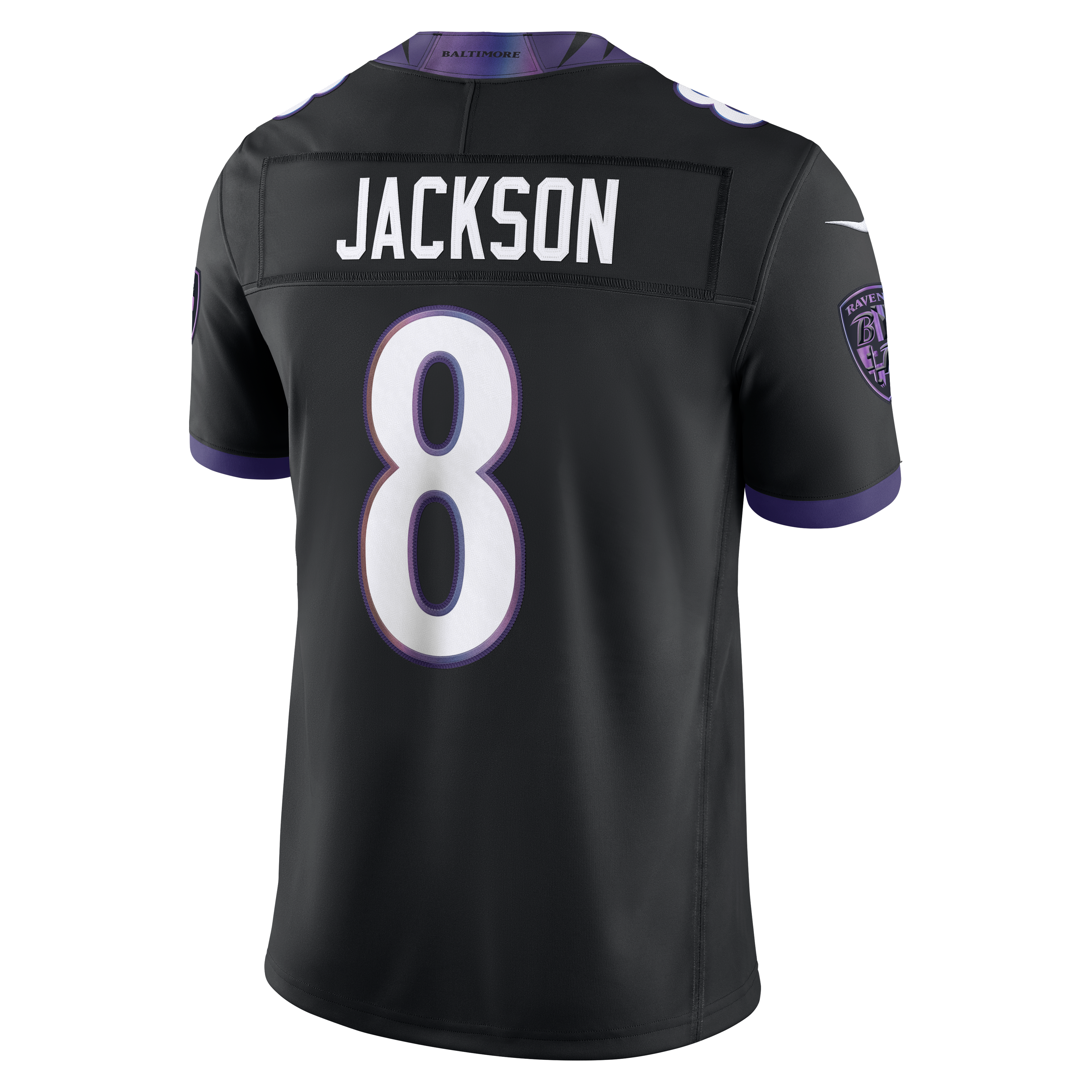 Lamar Jackson Baltimore Ravens Vapor F.U.S.E. Stitched Limited Jersey - Black - Image 4