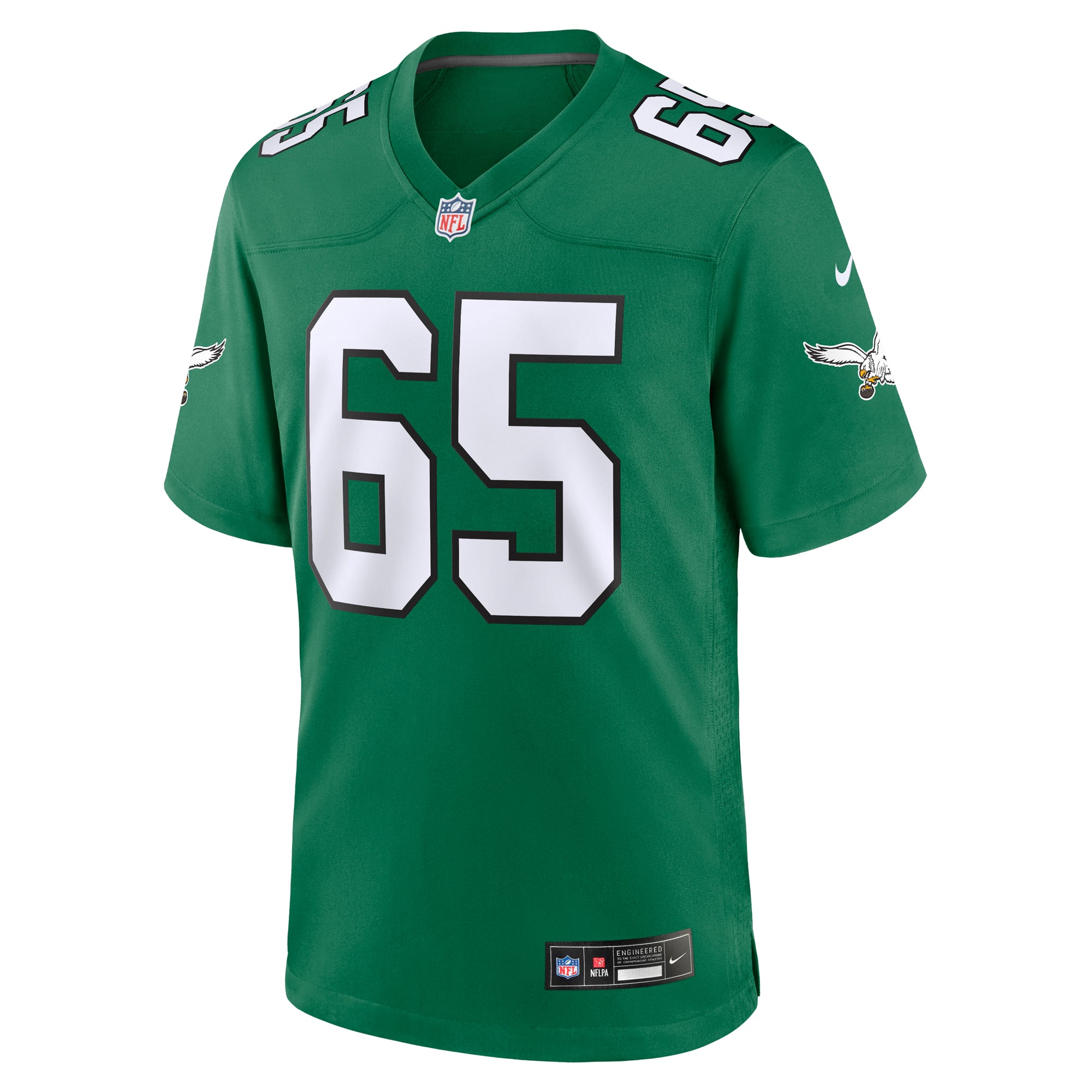 Lane Johnson Philadelphia Eagles Alternate Game Jersey - Kelly Green - Image 3