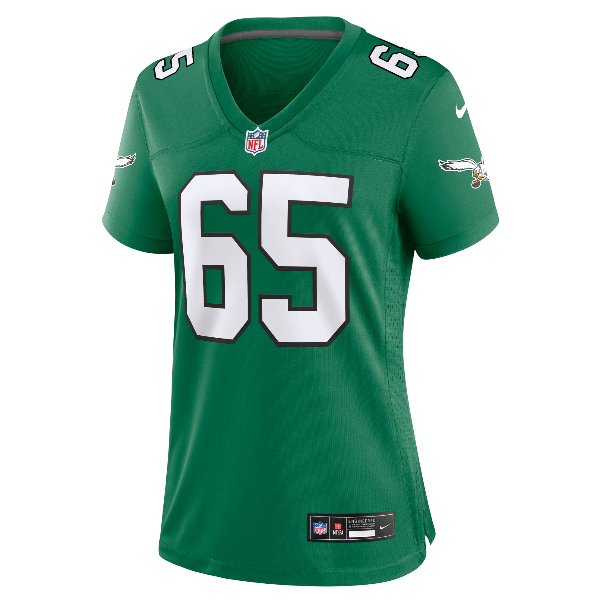 Lane Johnson Philadelphia Eagles Women's Team Game Jersey - Kelly Green - Image 3