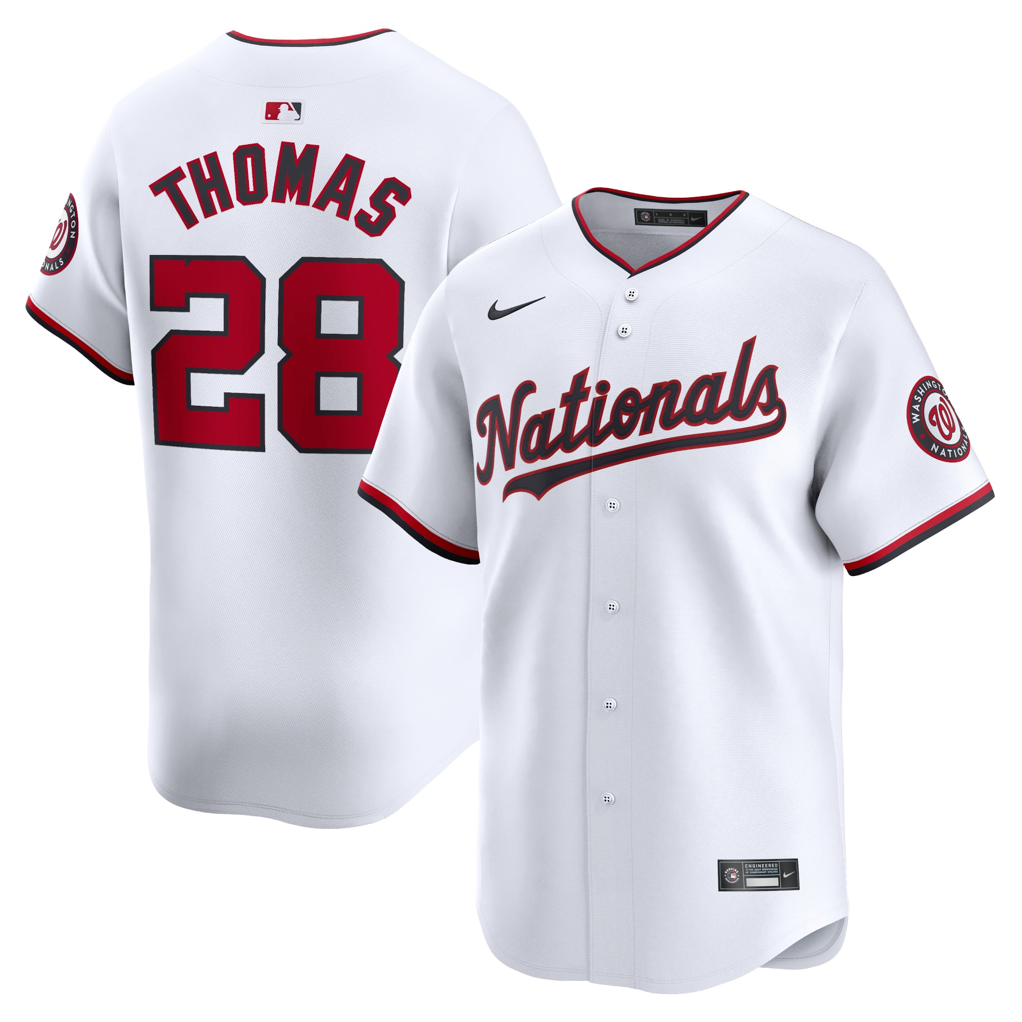 Lane Thomas Washington Nationals Home Limited Player Jersey - White - Image 2