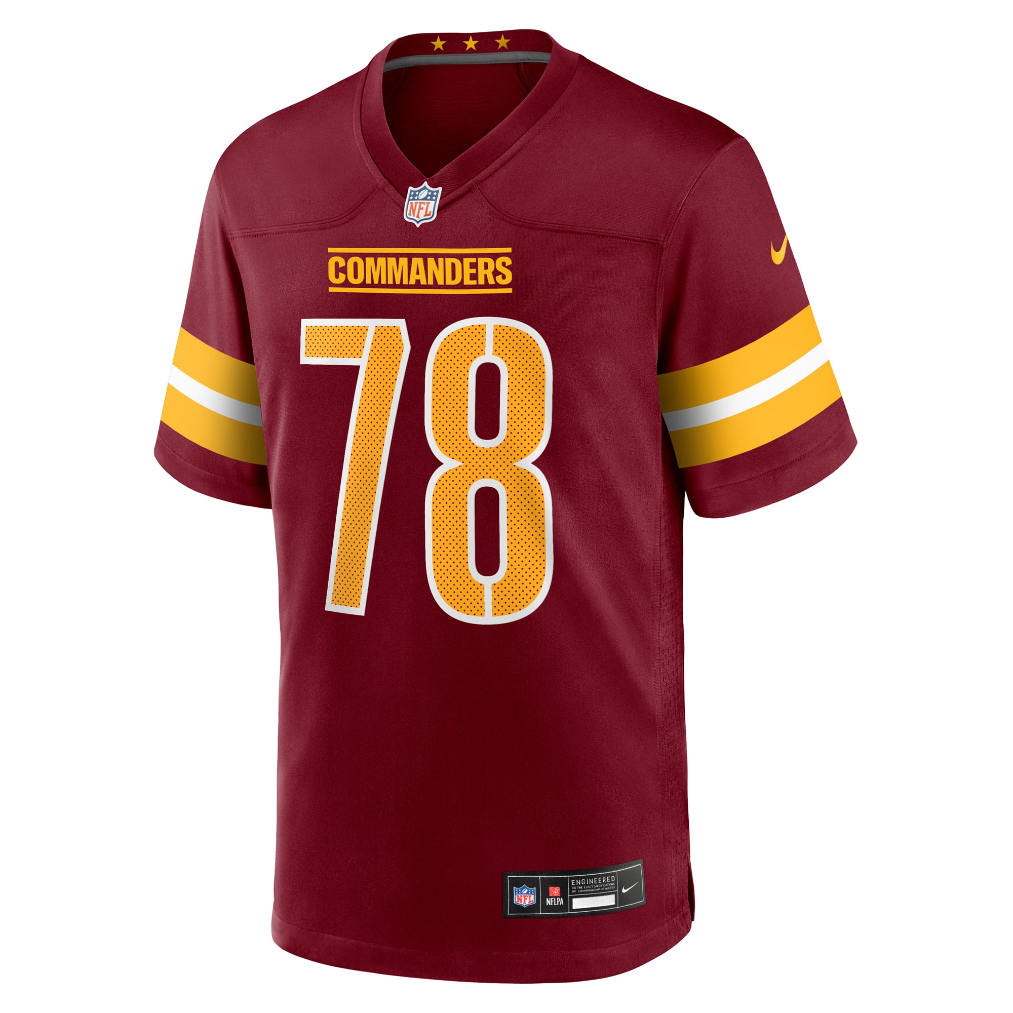Laremy Tunsil Washington Commanders Team Game Jersey - Burgundy - Image 3