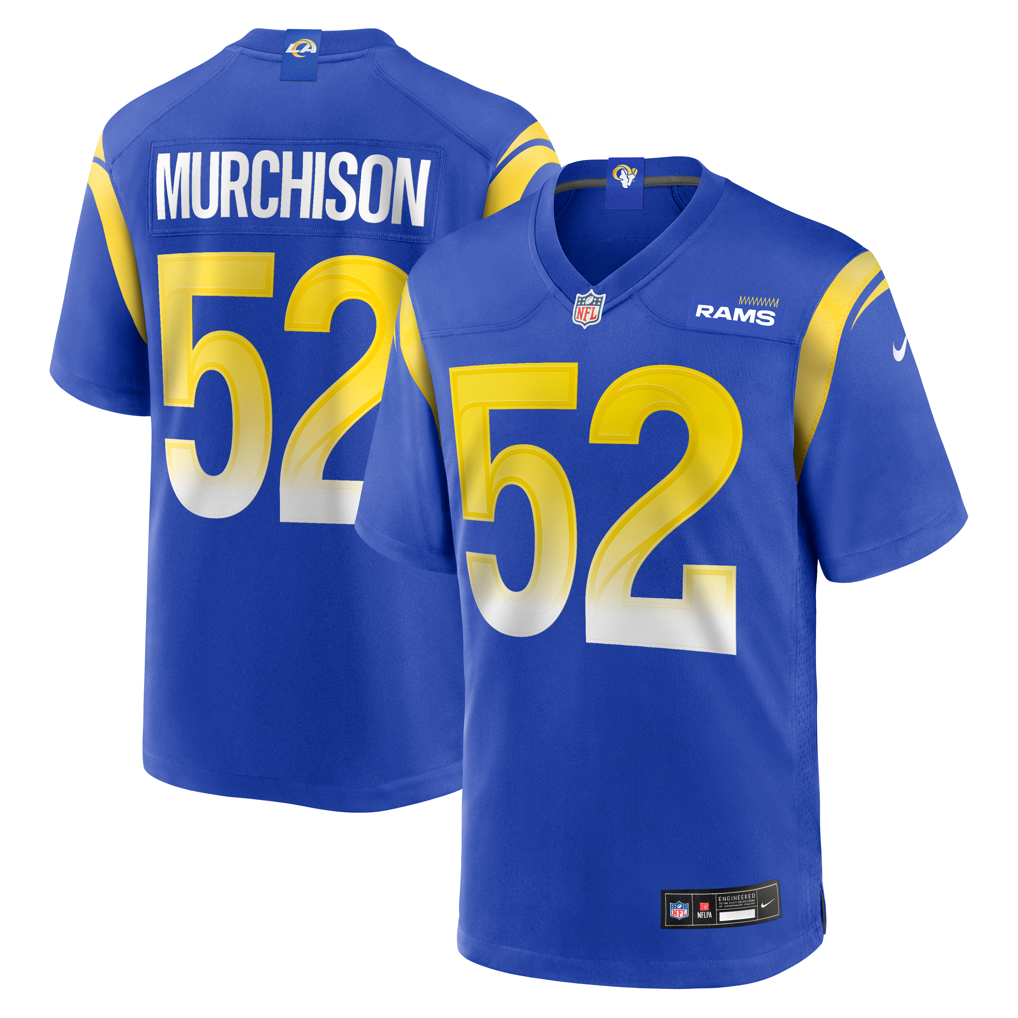 Larrell Murchison Los Angeles Rams Team Game Jersey - Royal