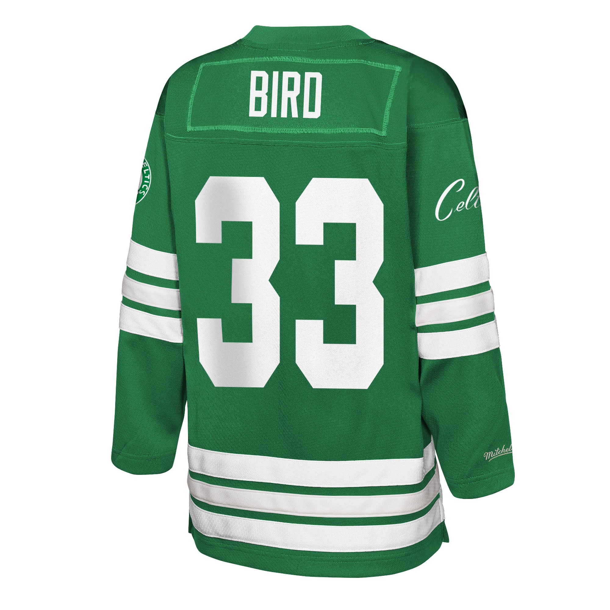Larry Bird Boston Celtics Youth Maxxed Out 2.0 Fashion Hockey Jersey - Kelly Green - Image 4
