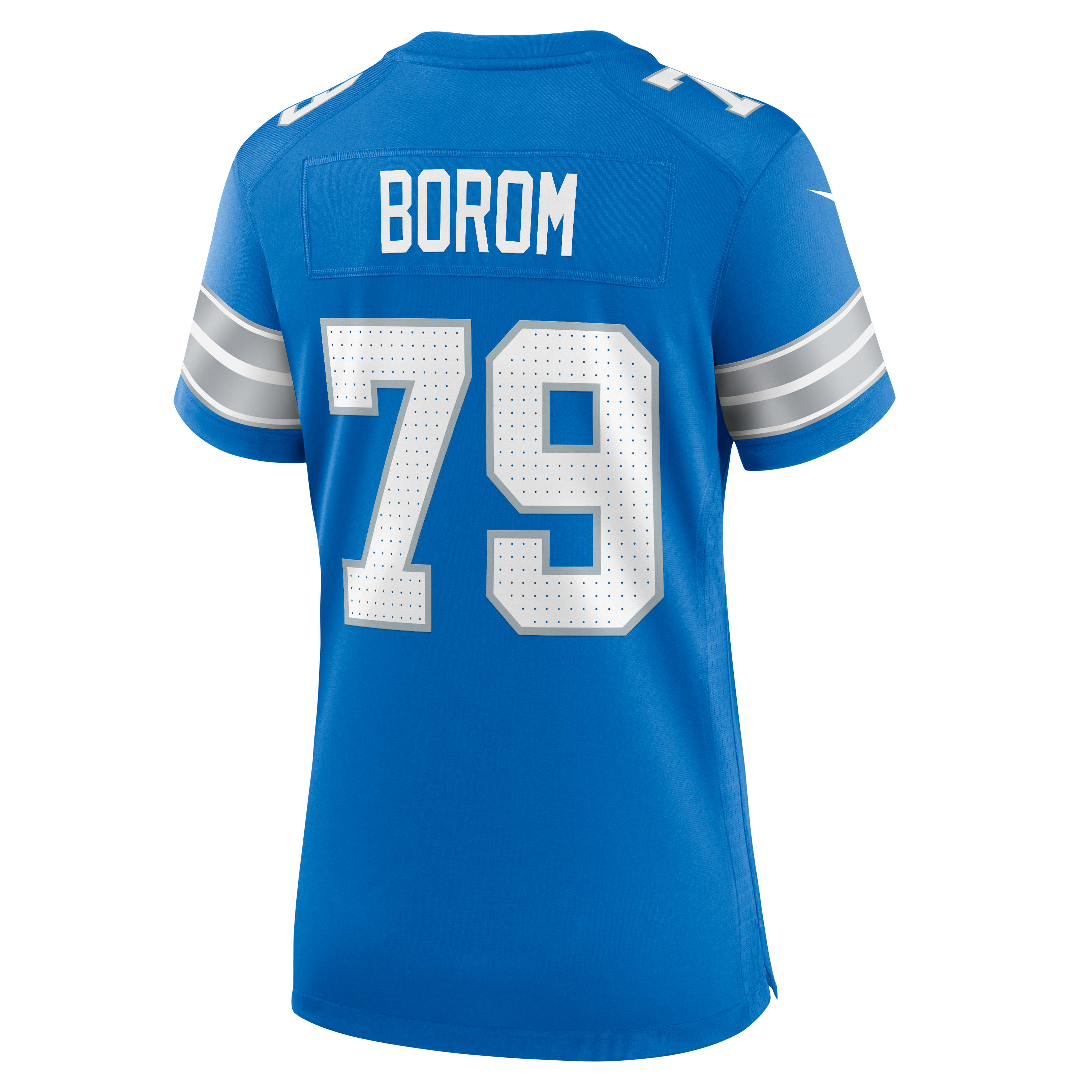 Larry Borom Detroit Lions Women's Team Game Jersey - Blue - Image 4