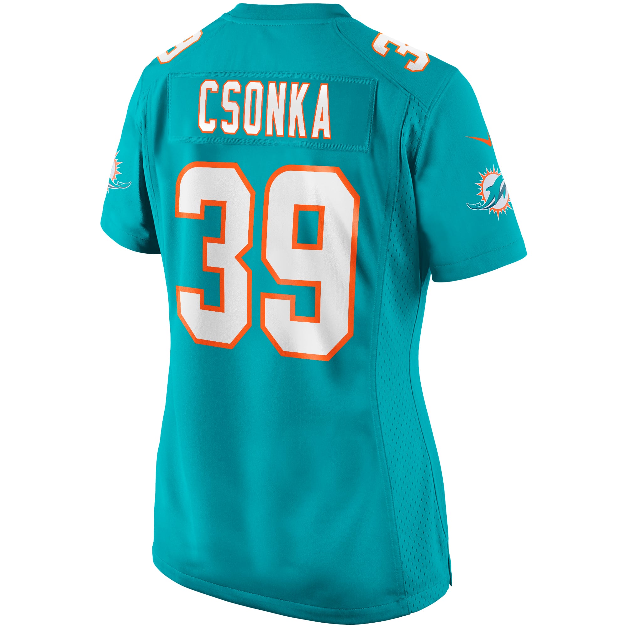 Larry Csonka Miami Dolphins Women's Retired Player Jersey - Aqua - Image 4