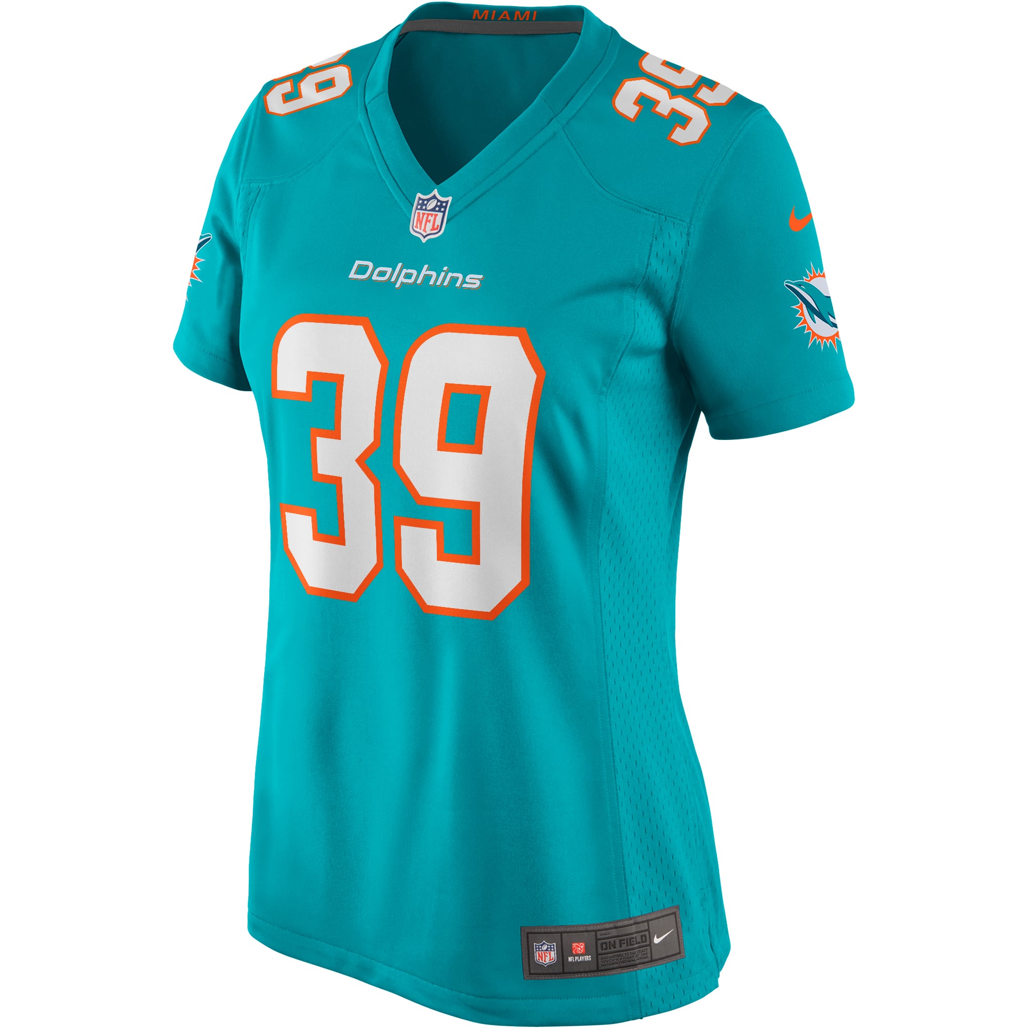 Larry Csonka Miami Dolphins Women's Retired Player Jersey - Aqua - Image 3